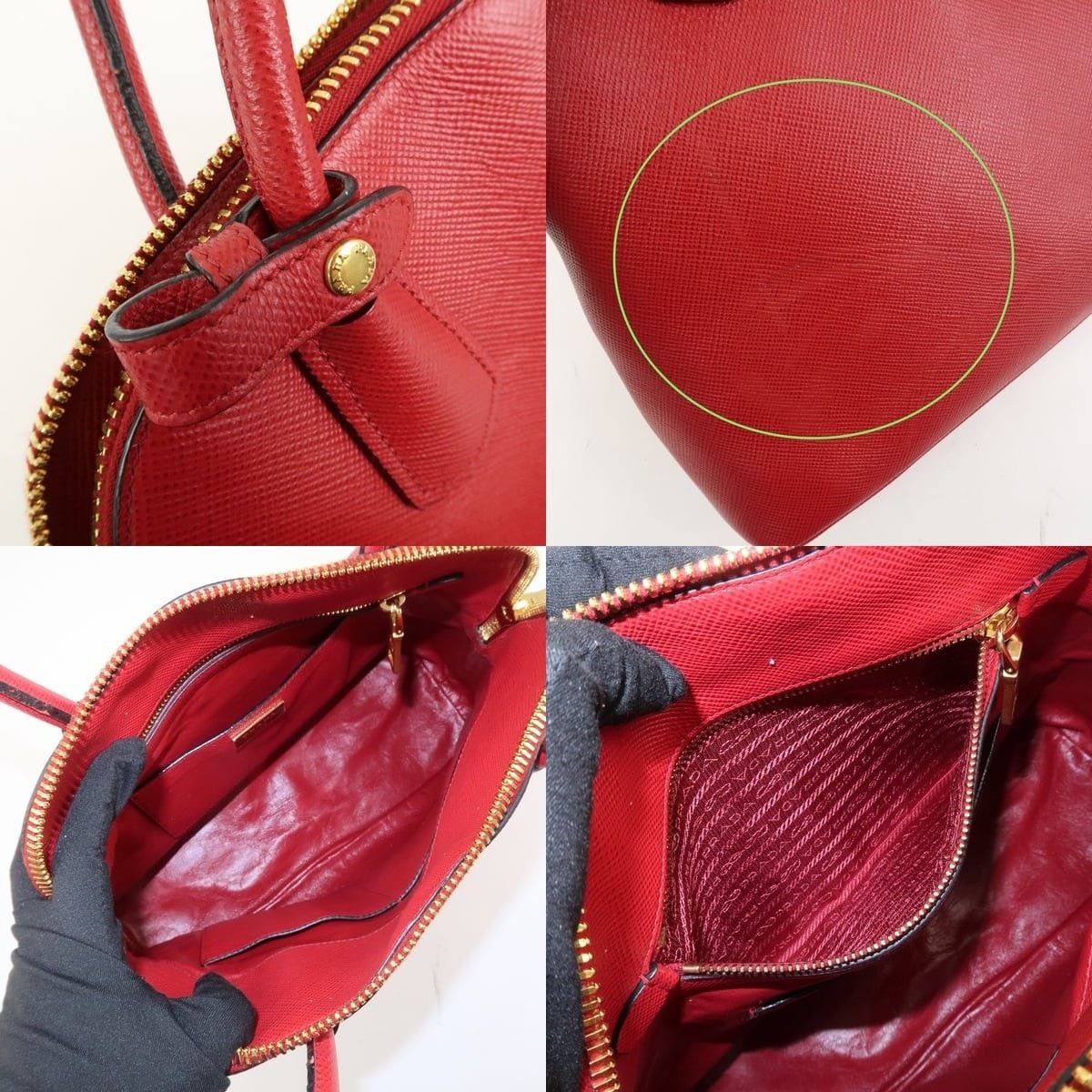 Prada Prada Saffiano Lux Galleria Double Zip Saffiano Satchel Size ONE SIZE - 7 Thumbnail