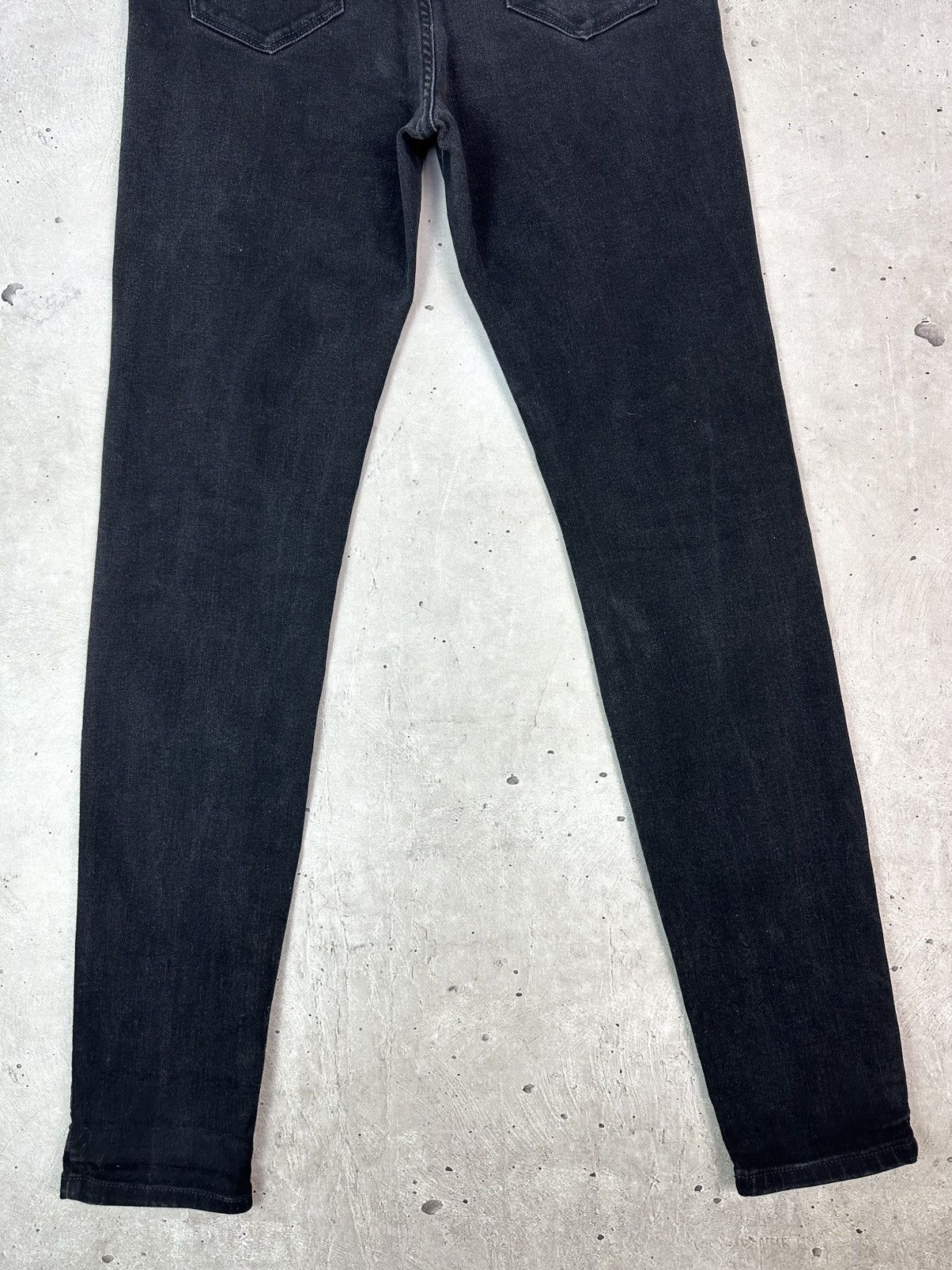 Emporio Armani Emporio Armani Slim-Fit Black Cotton Logo Women’s Jeans Size 29" - 9 Thumbnail