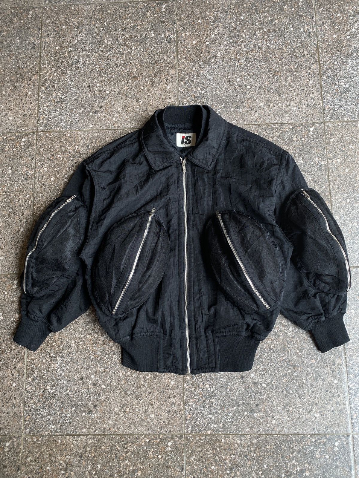 Issey Miyake Rare🔥🔥 Vintage 80’s Issey Miyake Multi Pocket Bomber Jacket Size M / US 6-8 / IT 42-44 - 1 Thumbnail