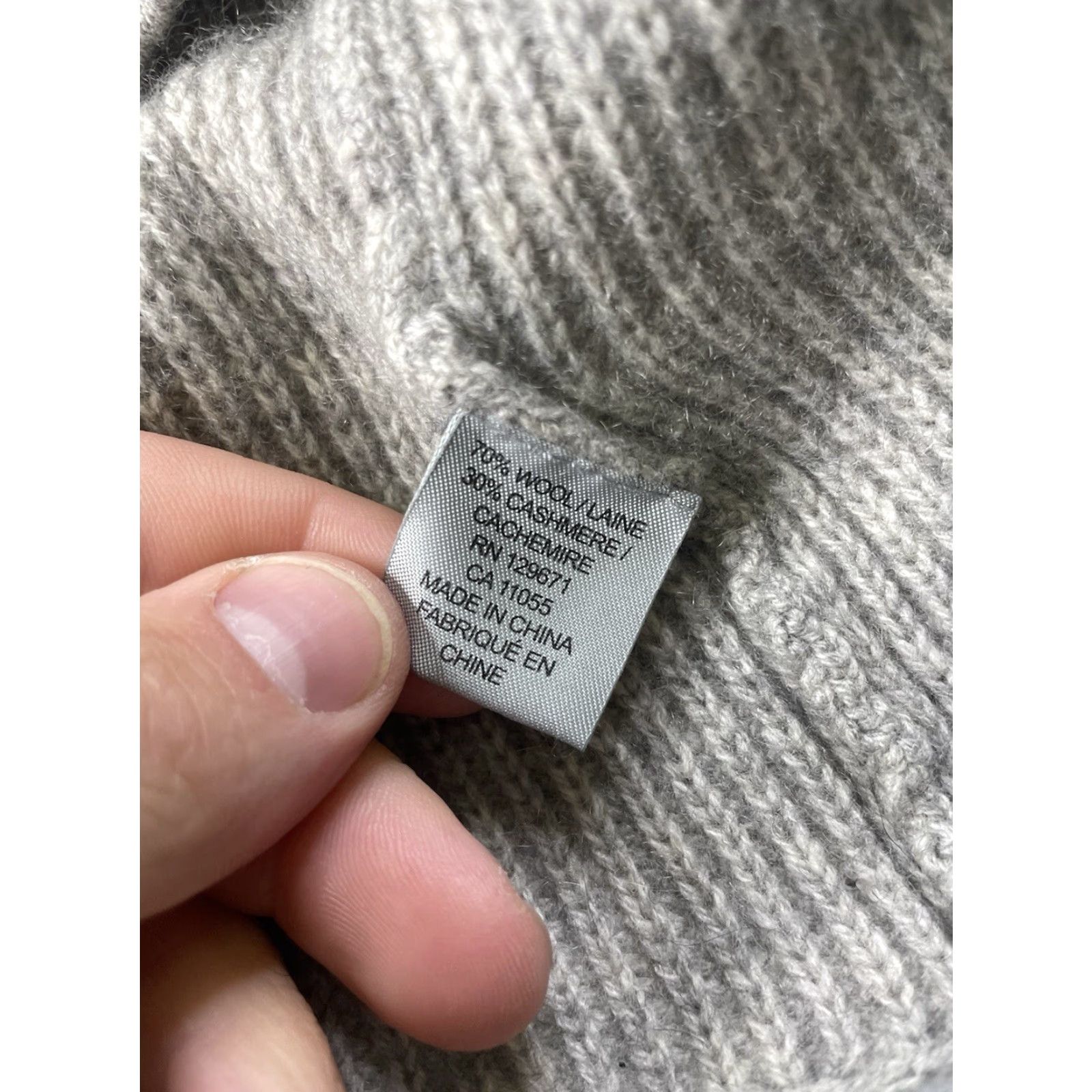 Vintage 360 Cashmere Cardigan Open-Front Wool-Blend XS Women Gray Size XS / US 0-2 / IT 36-38 - 3 Thumbnail