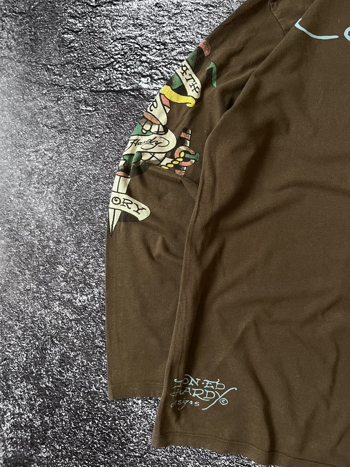 Ed Hardy Vintage Ed Hardy Eagle Death Before long sleeve Size US L / EU 52-54 / 3 - 6 Thumbnail