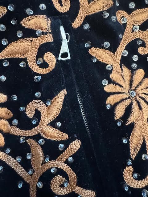 Dries Van Noten Dries Van Noten FW18 Blue Sequin Embroidered Bomber Jacker Size US M / EU 48-50 / 2 - 14 Thumbnail
