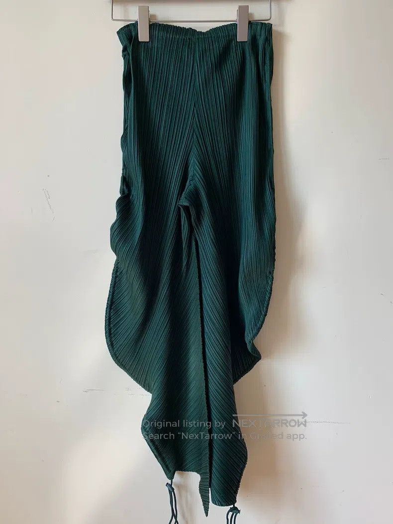 Issey Miyake Issey Miyake size:3 Green Long Pants Size 22" - 2 Thumbnail