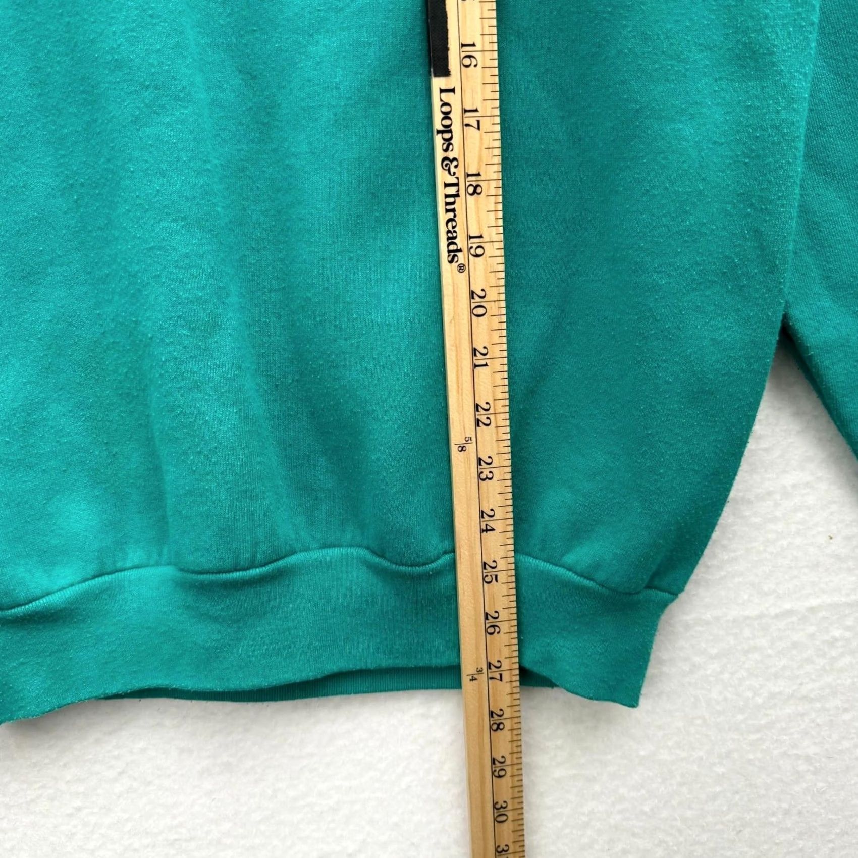 Fruit Of The Loom VINTAGE Fruit of the Loom Sweatshirt Large L Blue Pullover Made in USA Teal Puff Print Arizona Men Size US L / EU 52-54 / 3 - 5 Thumbnail