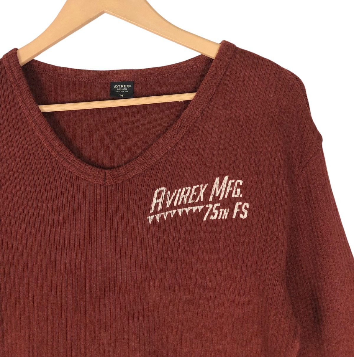 Avirex × Japanese Brand Avirex Tiger Sharks Stretch Cotton Longsleeve T Shirt Size US M / EU 48-50 / 2 - 7 Thumbnail