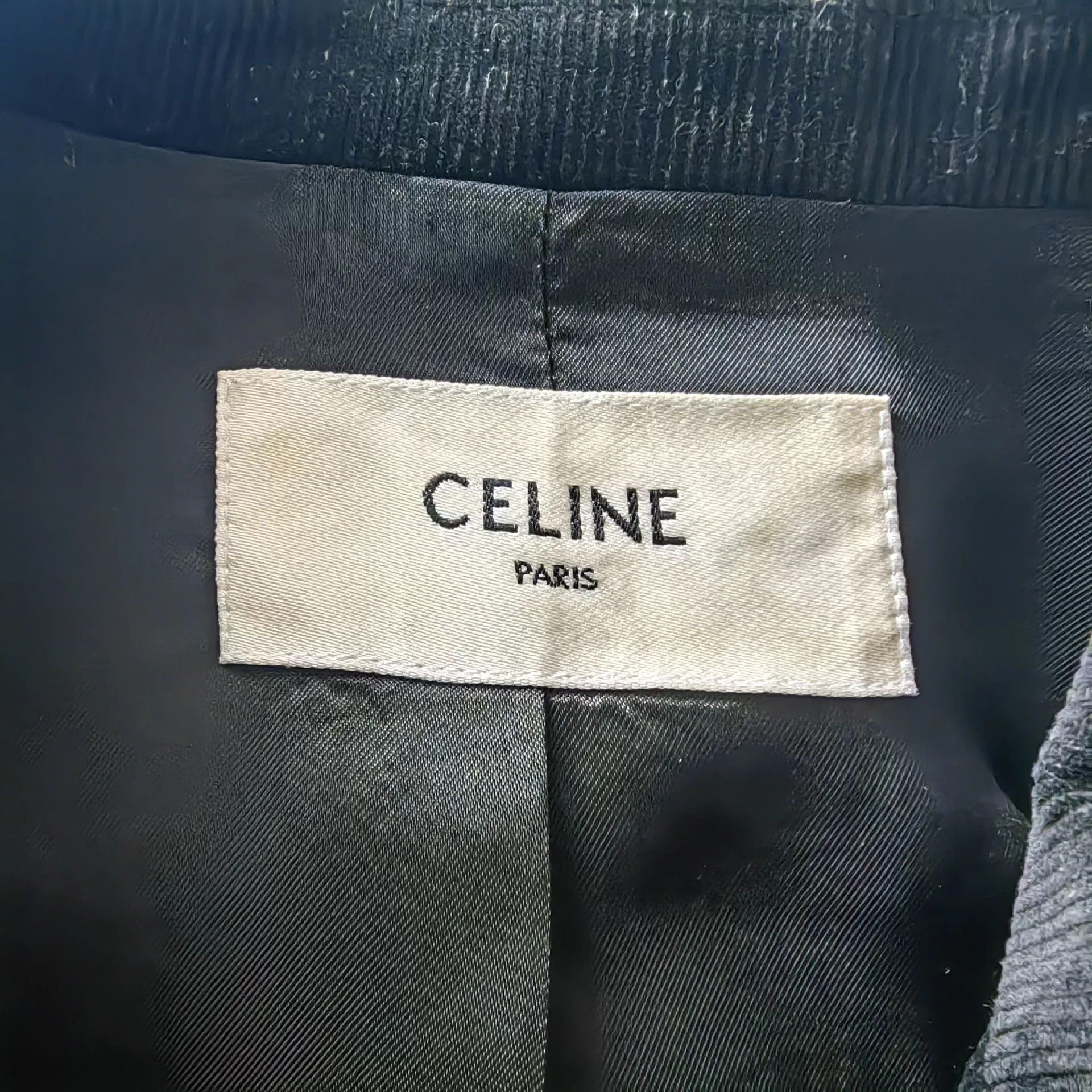 Celine Celine 20ss Hedi Slimane Corduroy Baseball Jkt Black Button Size US S / EU 44-46 / 1 - 5 Thumbnail