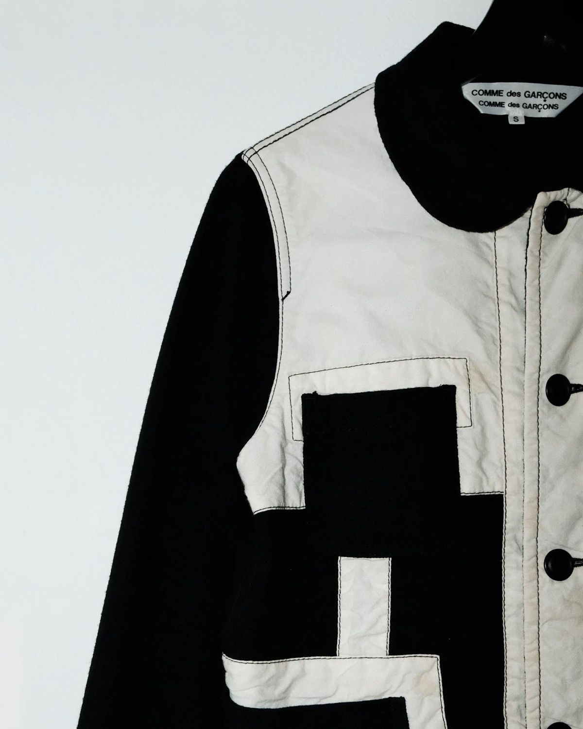 Comme des Garcons Comme des Garcons ROUND COLLAR PATCH WOOL JACKET Size US S / EU 44-46 / 1 - 4 Thumbnail