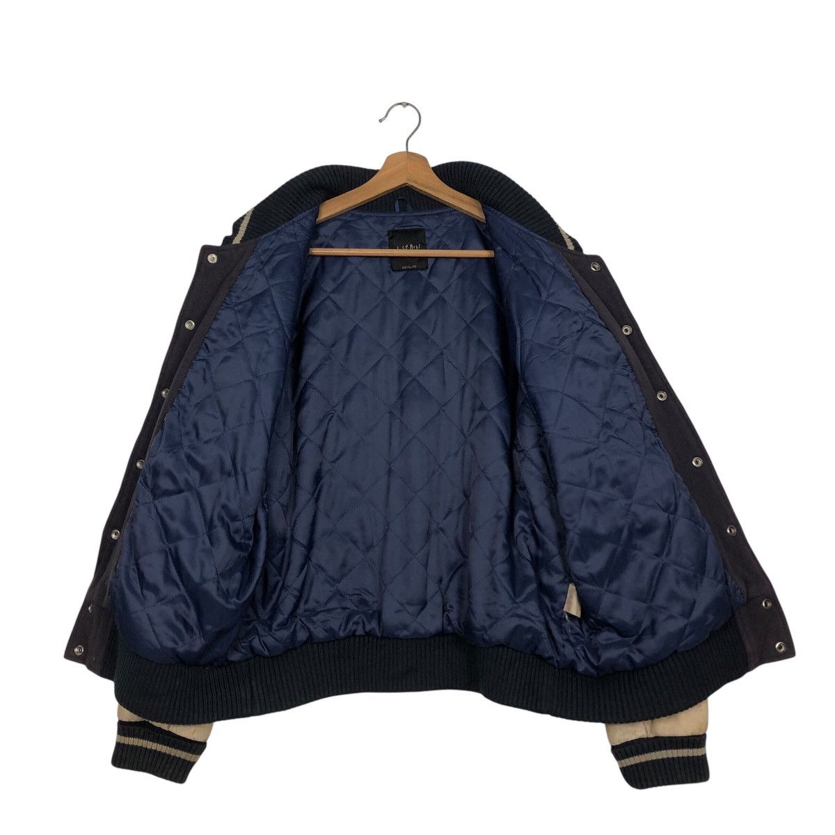 Japanese Brand 📌Vintage Varsity Bomber Jacket Mens Bigi Issey Miyake Size US M / EU 48-50 / 2 - 18 Thumbnail