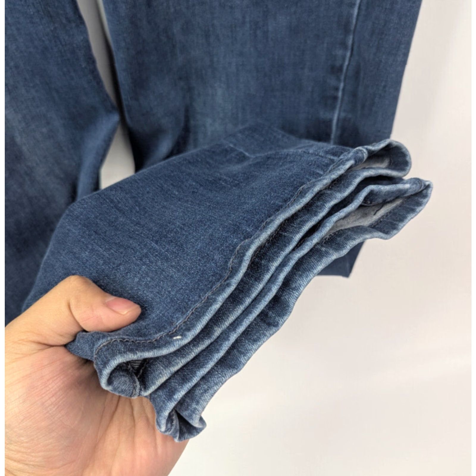 Vintage VINTAGE Lane Bryant Blue Jeans High Rise Straight Tighten Tummy Fit Sz 20 Womens Denim Cotton Polyester Spandex Rayon Stretchy Size 42" / US 20 - 2 Thumbnail