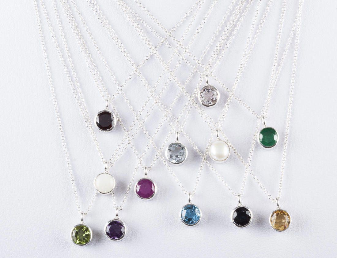 Designer Sterling Silver Bezel Set Pearl Astrology Pendant Necklace Size ONE SIZE - 6 Thumbnail