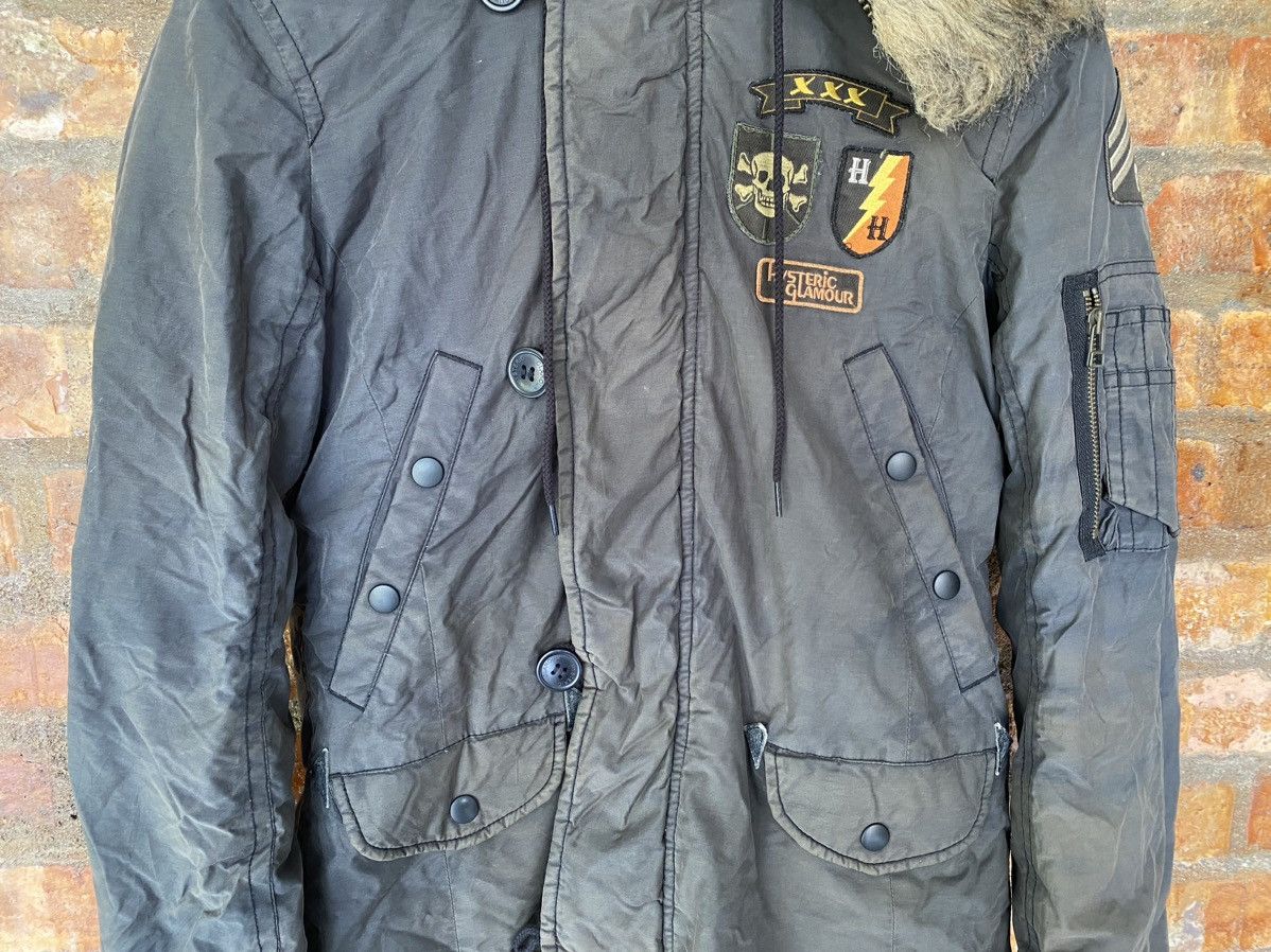 Hysteric Glamour 90s split fur military parka jacket Size S / US 4 / IT 40 - 8 Thumbnail
