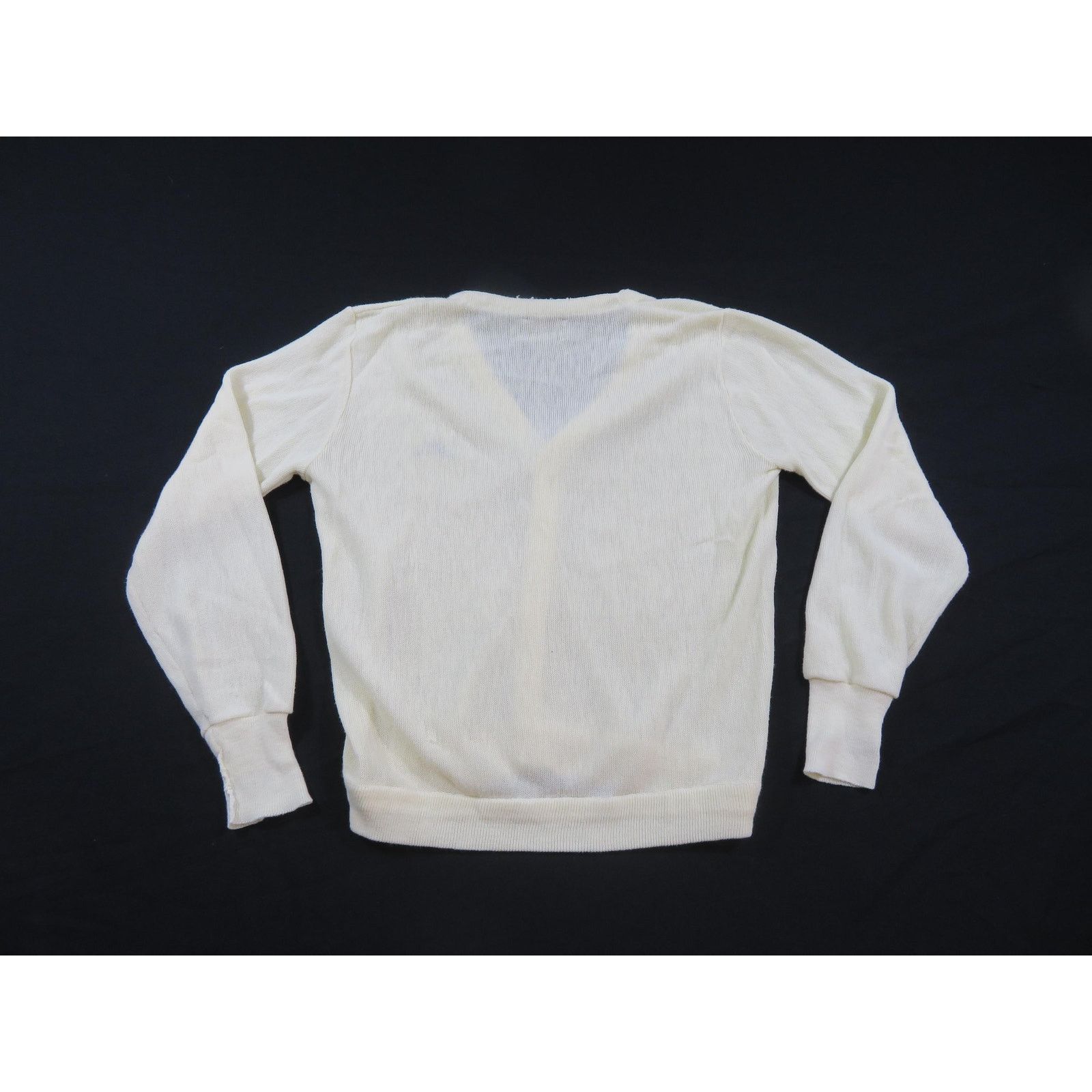 Swingster Mazda Swingster Sweater Knit Beige Cardigan Sz M 70s/80s Size US M / EU 48-50 / 2 - 2 Thumbnail