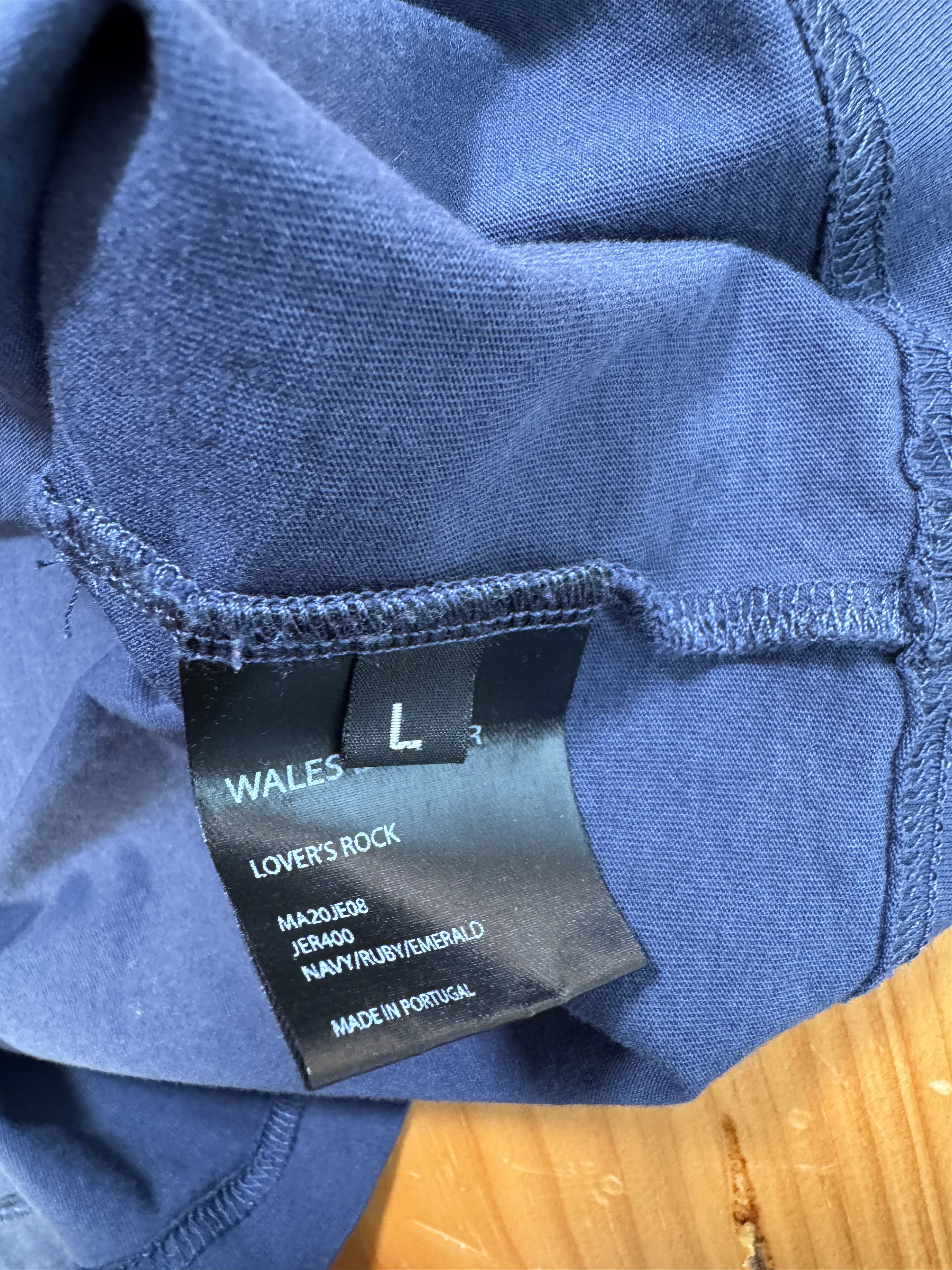 Wales Bonner Wales Bonner FW 20 STRIPE PIPING T SHIRT Size US L / EU 52-54 / 3 - 6 Thumbnail