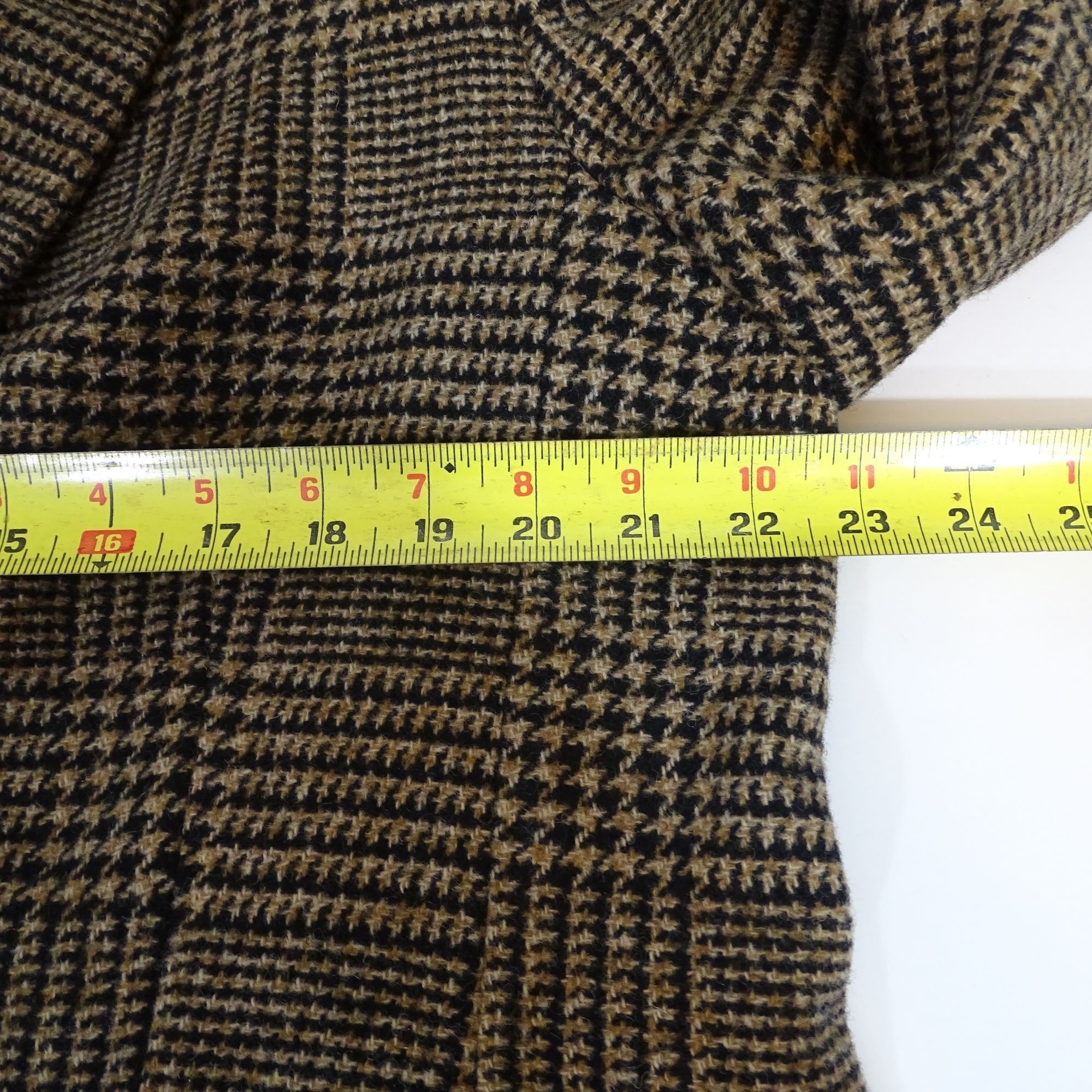 Banana Republic Banana Republic Women Glen Plaid Blazer Brown Black Wool 18 Size XXL / US 16-18 / IT 52-54 - 10 Thumbnail