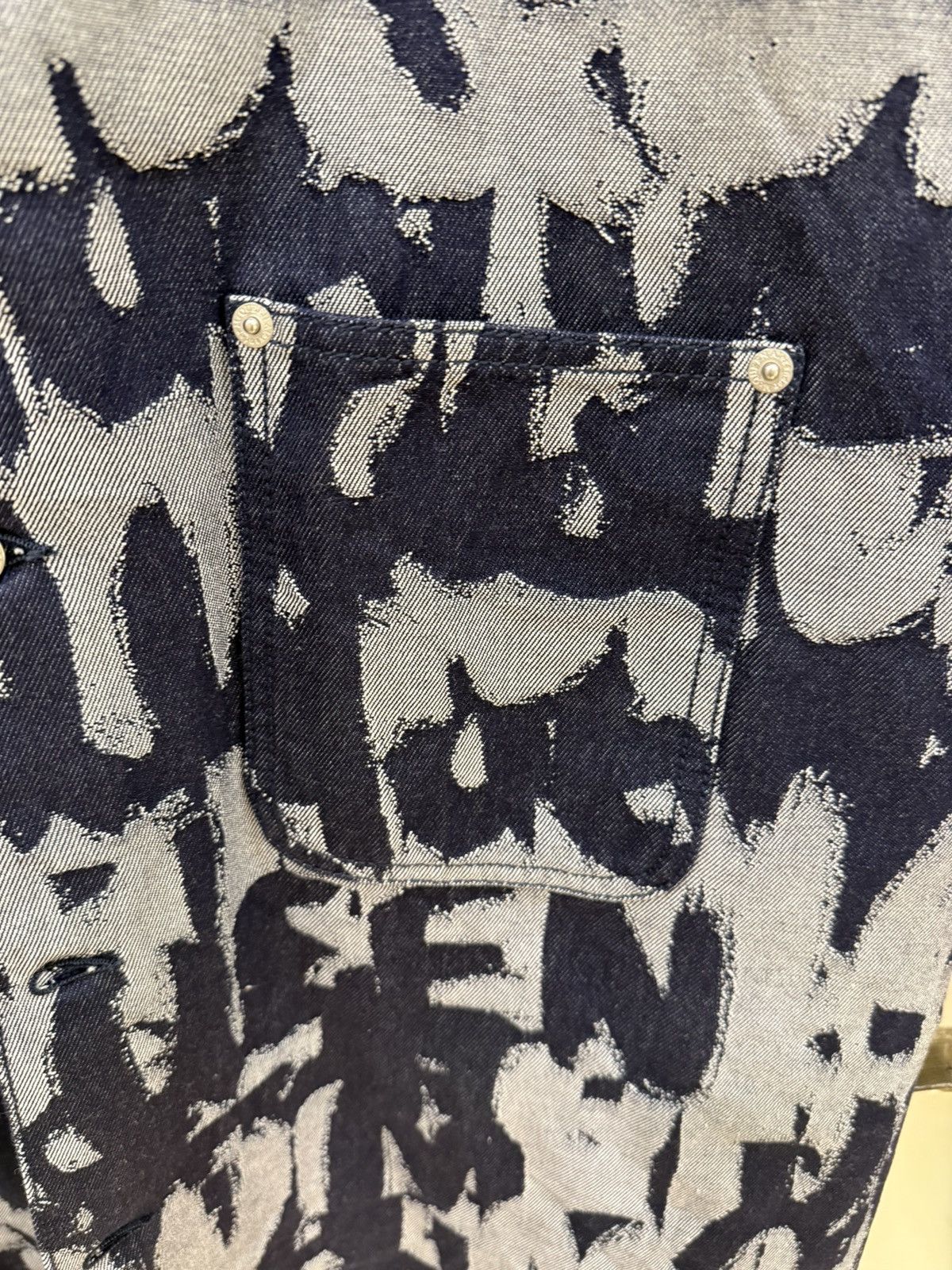 Alexander McQueen Graffati print denim shirt and shorts ，oneset size 46 Size US S / EU 44-46 / 1 - 14 Thumbnail