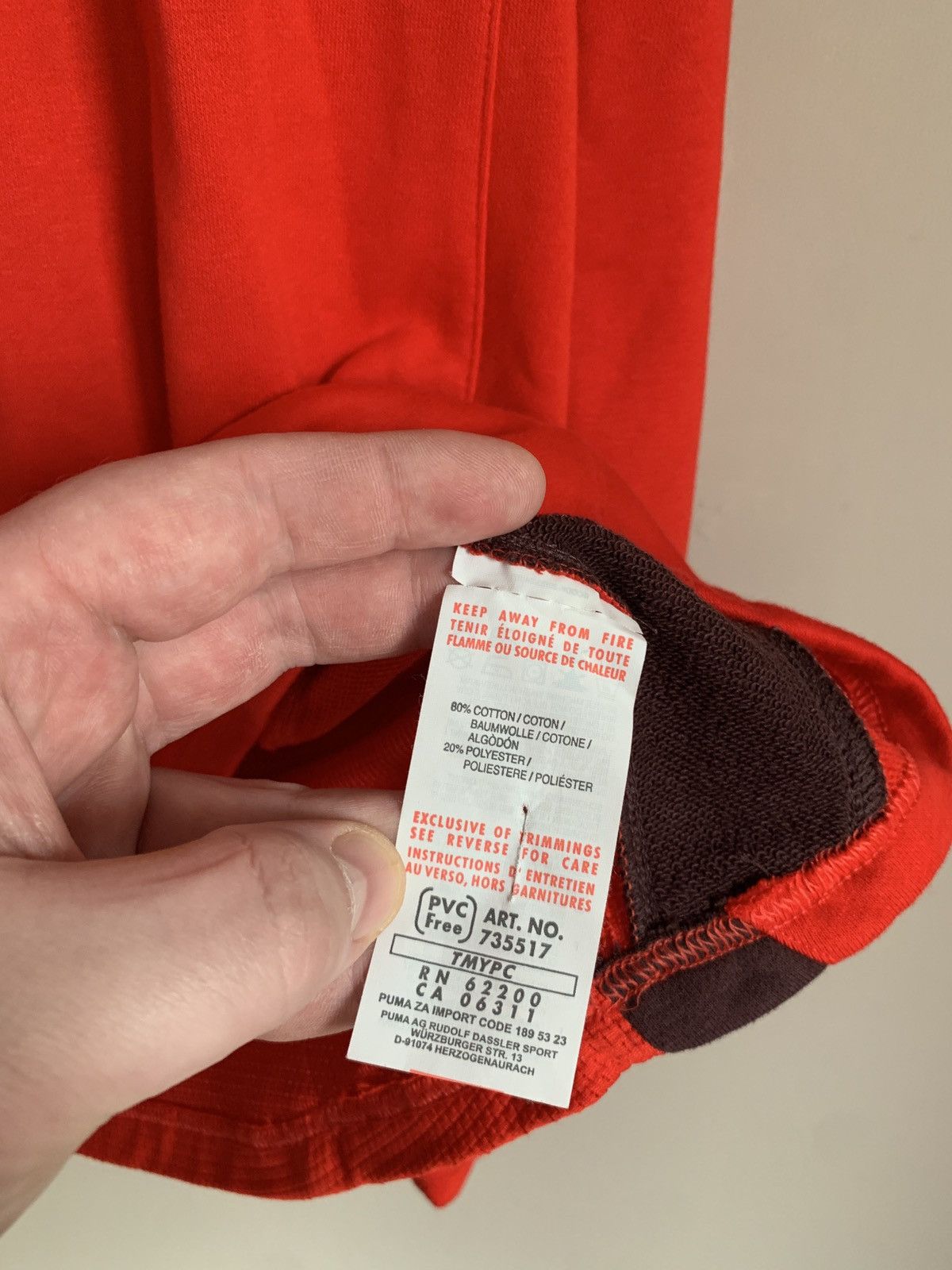 Puma Bahrain Football Sweatshirt Puma Soccer Red Size L Size US L / EU 52-54 / 3 - 8 Thumbnail