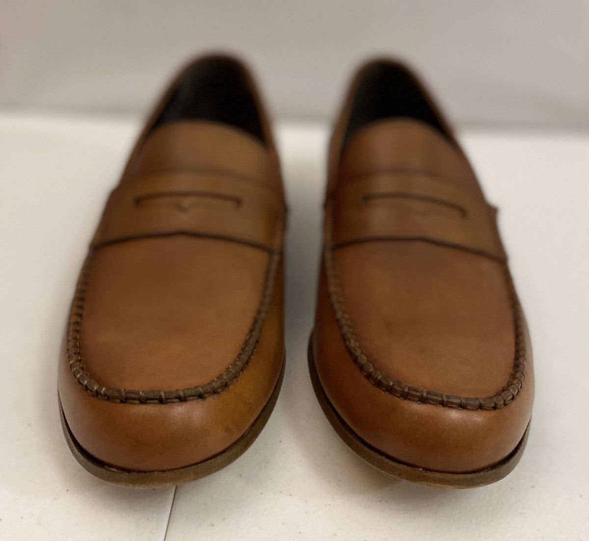 Dsquared2 Dsquared2 🇮🇹 Brown Leather Handmade Penny Loafer 12 NEW Size US 12 / EU 45 - 5 Thumbnail