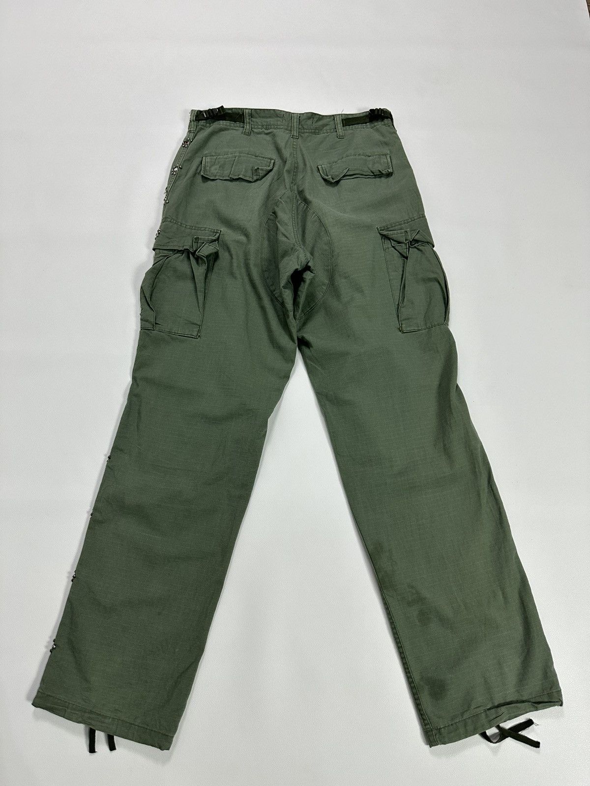 Japanese Brand Mustang Ranch Olive Cargo Pants Size US 30 / EU 46 - 8 Thumbnail