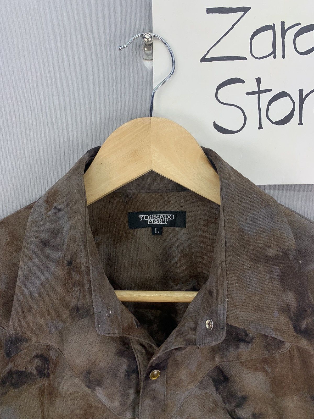 Tornado Mart Tornado Mart Japan Dark Camo Dyed Flannel Size US S / EU 44-46 / 1 - 6 Thumbnail