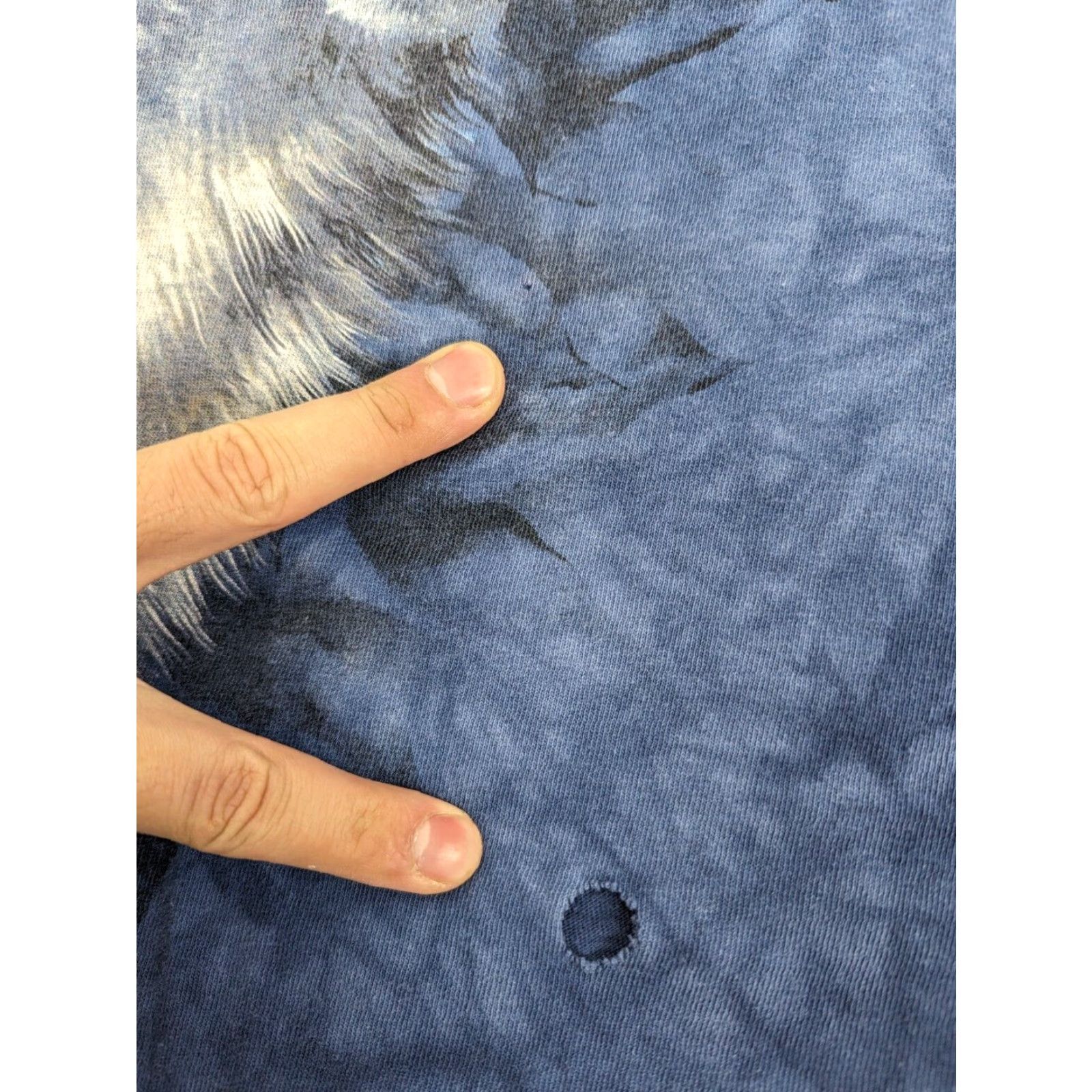 The Mountain VINTAGE The Mountain T-Shirt Wolf Nature Tie-Dye 2XL Blue Men Short Sleeve 2003 Y2K Size US XXL / EU 58 / 5 - 4 Thumbnail