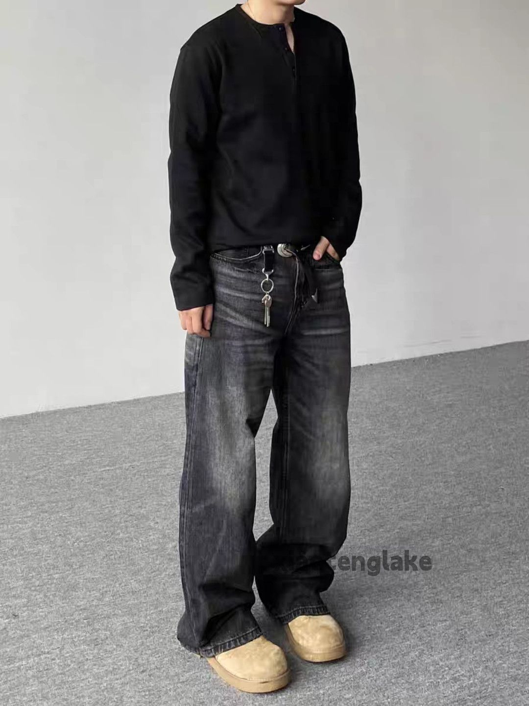 Vintage Washed faded cleanfit yuppie skate hiphop jeans Size US 34 / EU 50 - 6 Thumbnail