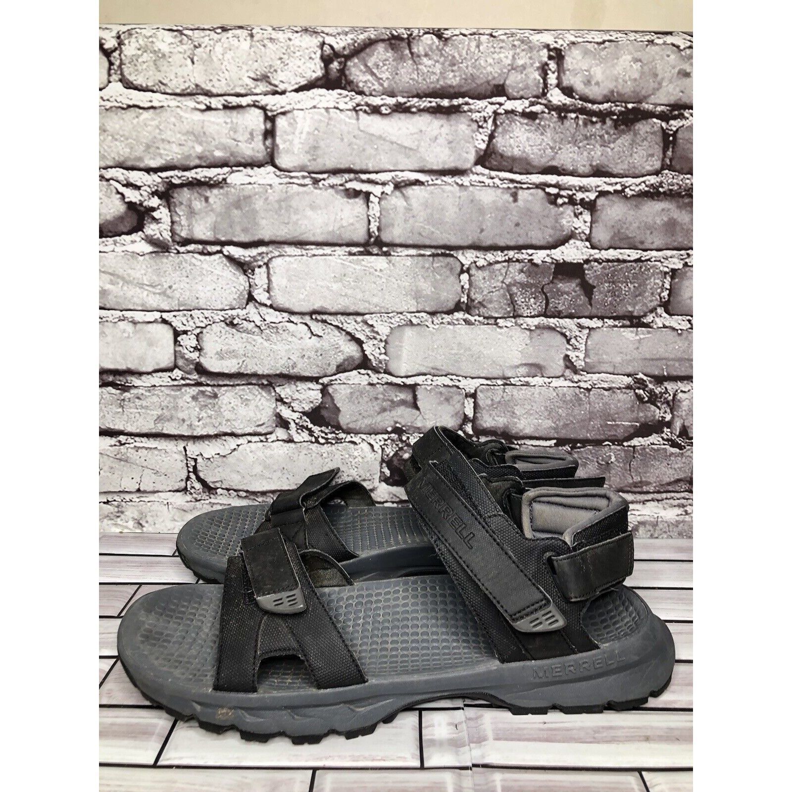 Merrell Merrell Black Synthetic Hiking AnkleStrap Performance Sandal Size US 14 / EU 47 - 14 Thumbnail