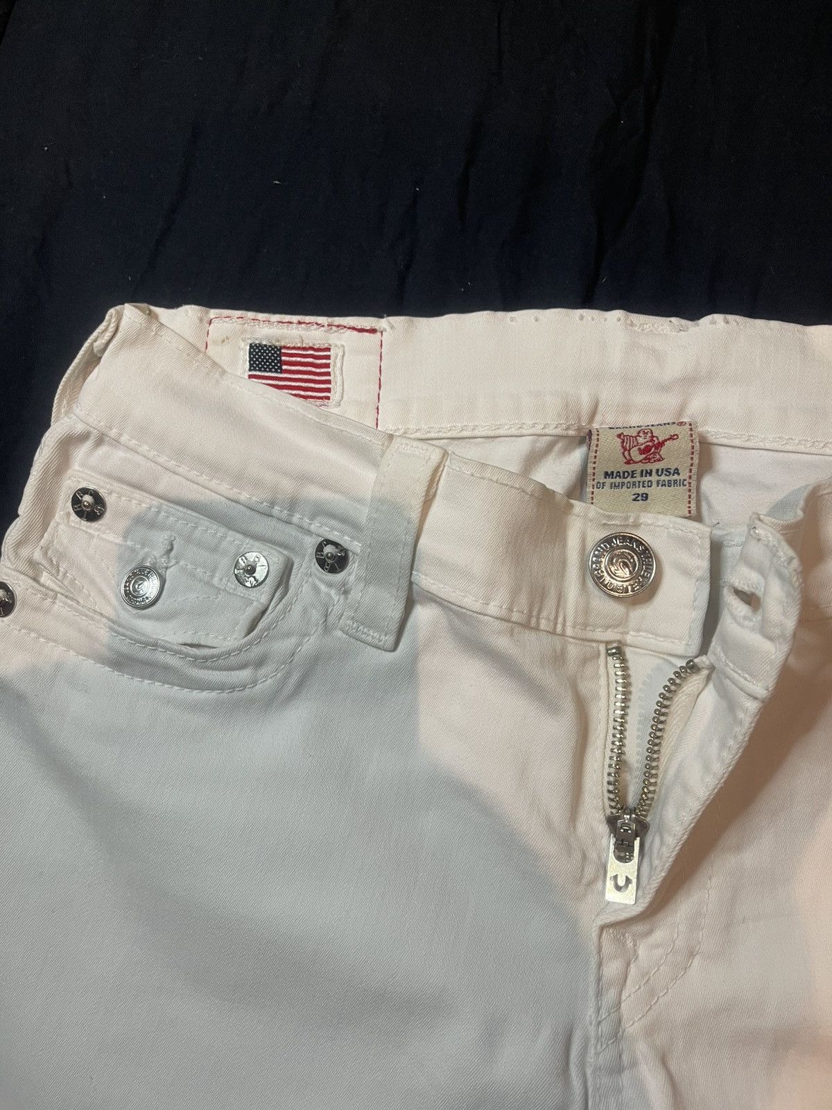 True Religion TRUE RELIGION white jeans model SERENA Size 29" - 5 Thumbnail