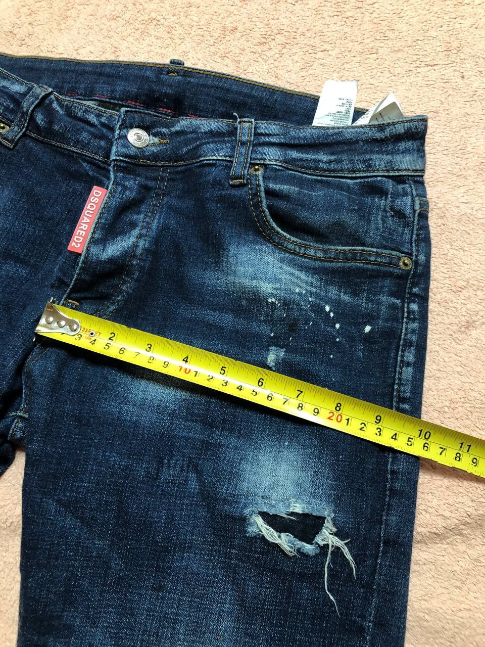 Dsquared2 DSQUARED2 blue jeans crazy Y2K logo made in Italy Size US 32 / EU 48 - 12 Thumbnail