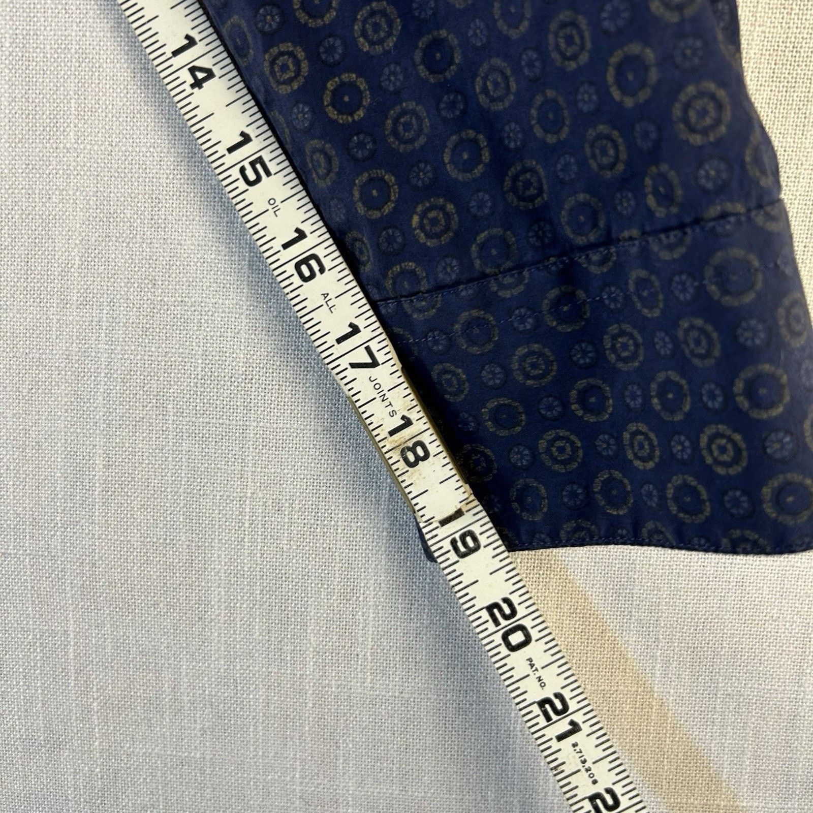 Haupt Haupt Dress Shirt Mens L 41/42~16.5 Blue Geo Abstract Casual Size US L / EU 52-54 / 3 - 10 Thumbnail