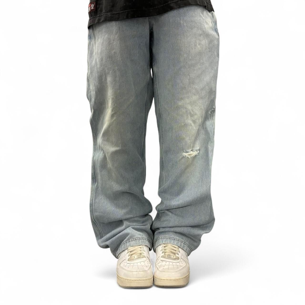 Vintage Crazy Vintage Y2K/2000s Baggy Skater Style Light Blue Wash Denim Jeans! Size US 36 / EU 52 - 1 Thumbnail