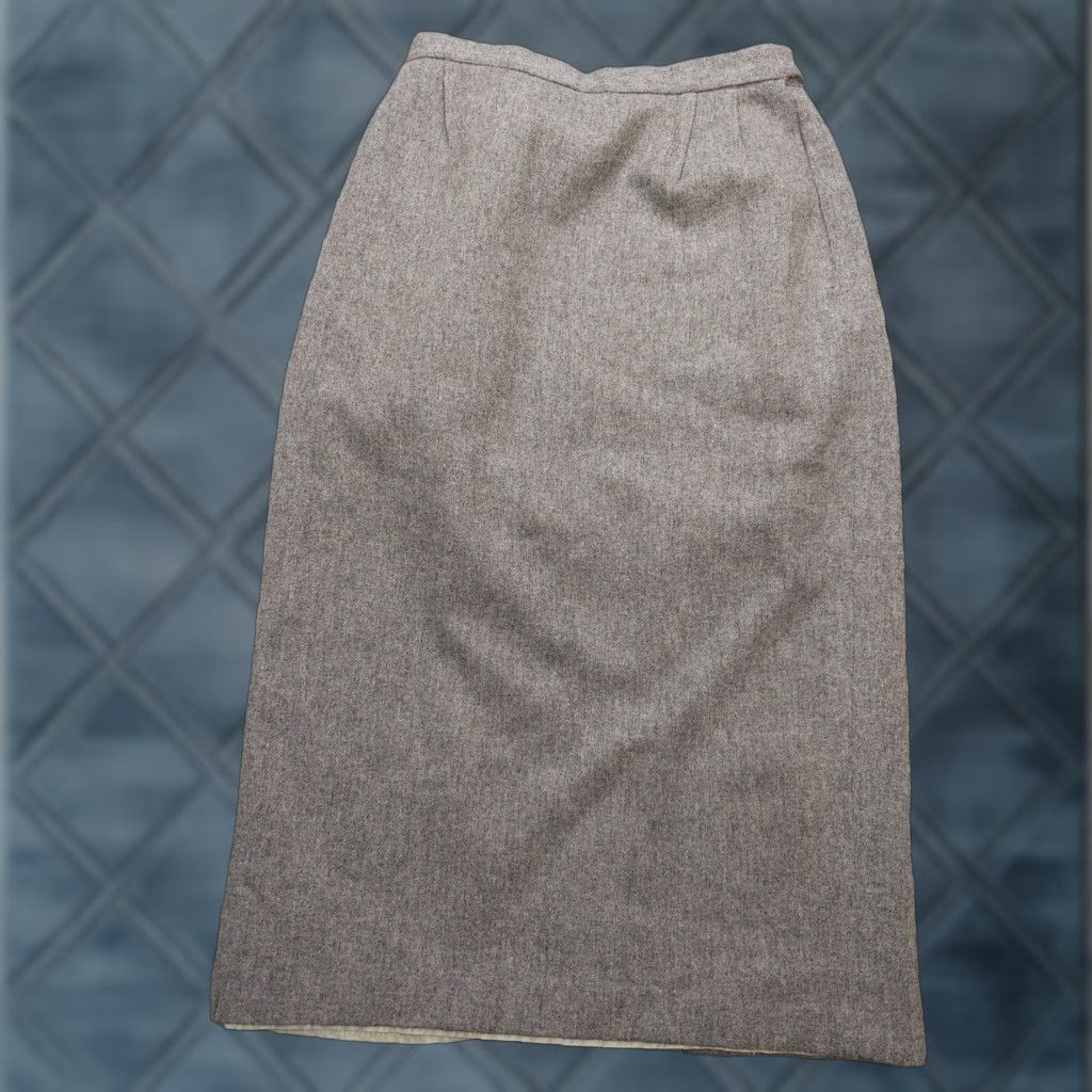 Vintage VINTAGE Copley Square Ltd Skirt Womens 12 Gray Midi Pencil Button Slit USA Size 34" / US 12 / IT 48 - 1 Thumbnail