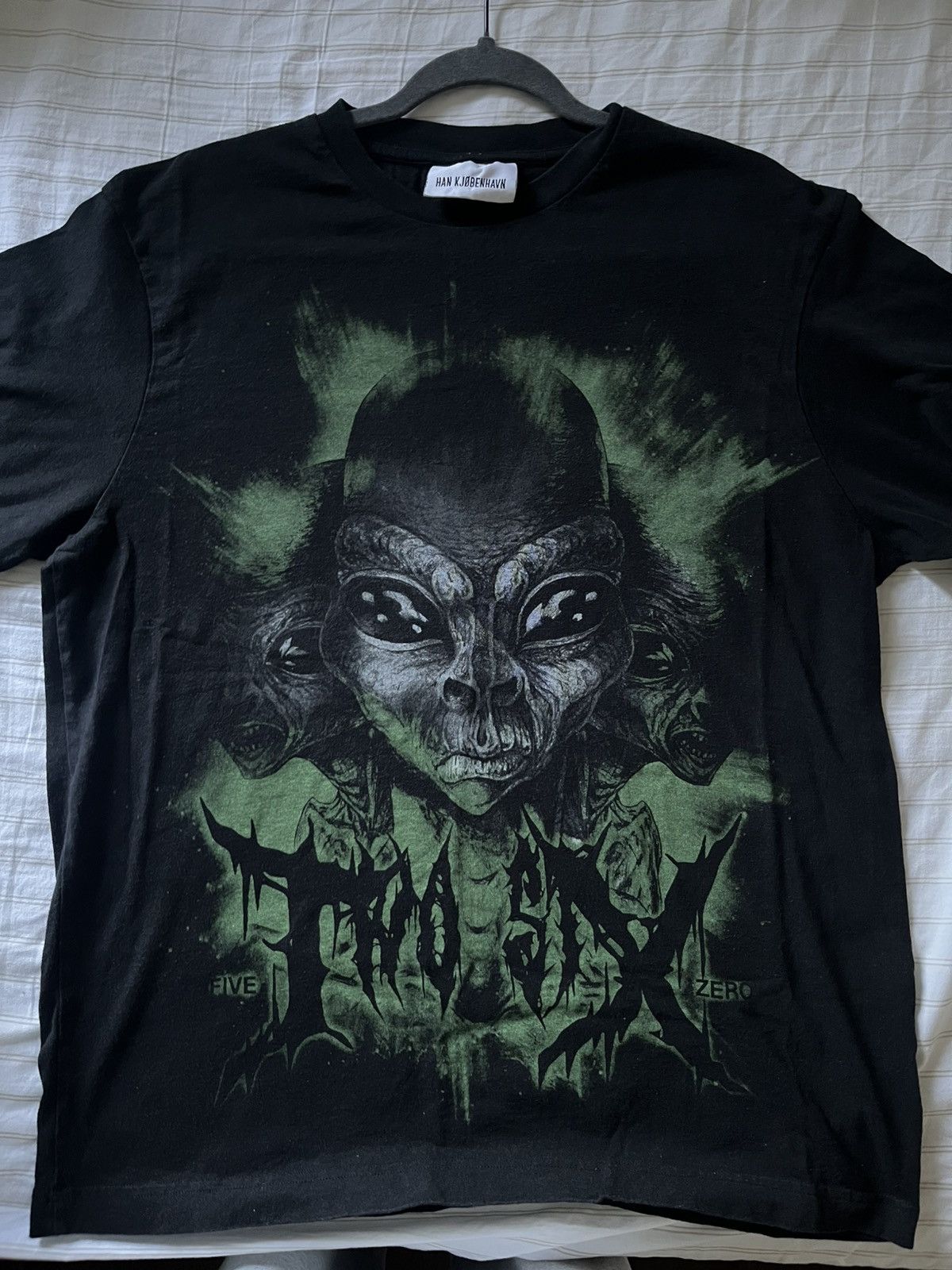 Han Kjobenhavn Black ‘Alien 5260’ Organic Cotton Tee Size US L / EU 52-54 / 3 - 2 Thumbnail