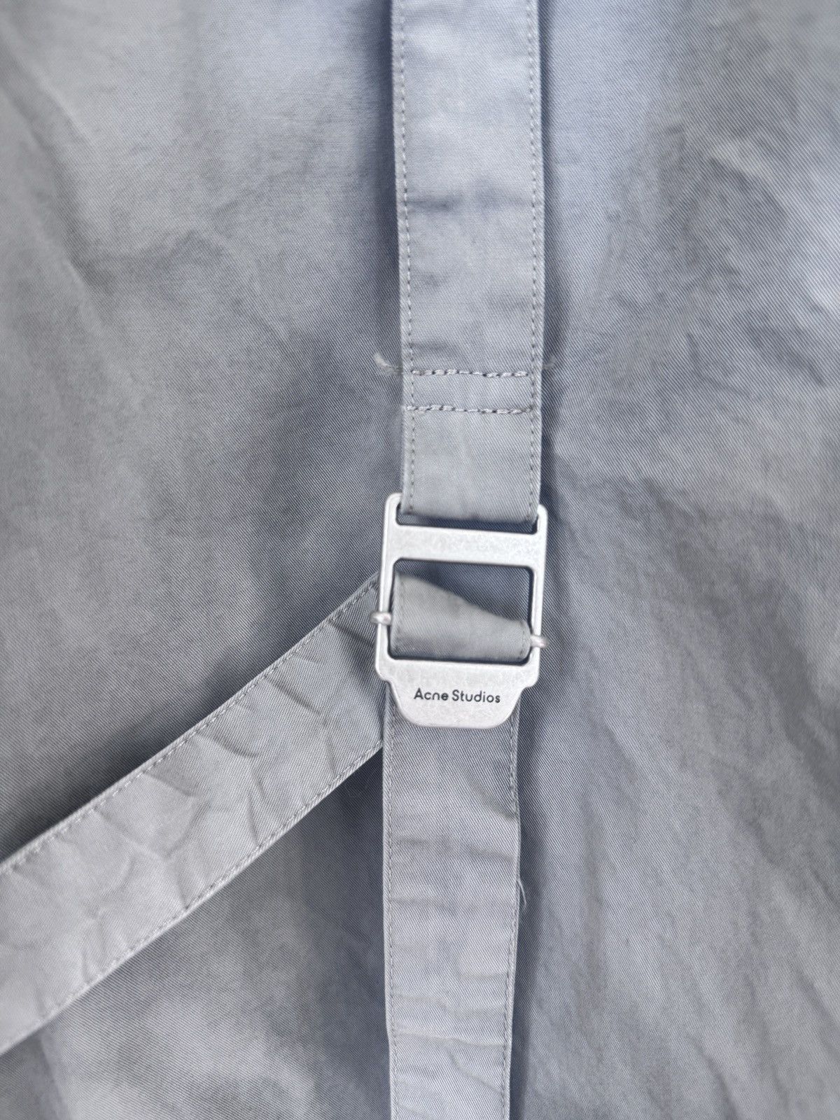 Acne Studios ACNE STUDIOS Siguel Cotton Twill Shirt Grey Size US L / EU 52-54 / 3 - 2 Thumbnail