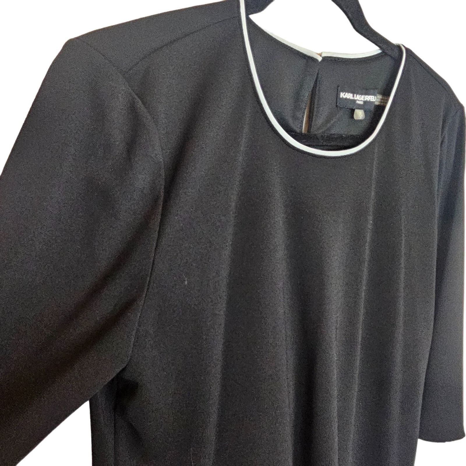 Karl Lagerfeld Karl Lagerfeld Womens Preppy Top Ruffle Sleeve Dark Academia Size S / US 4 / IT 40 - 5 Thumbnail