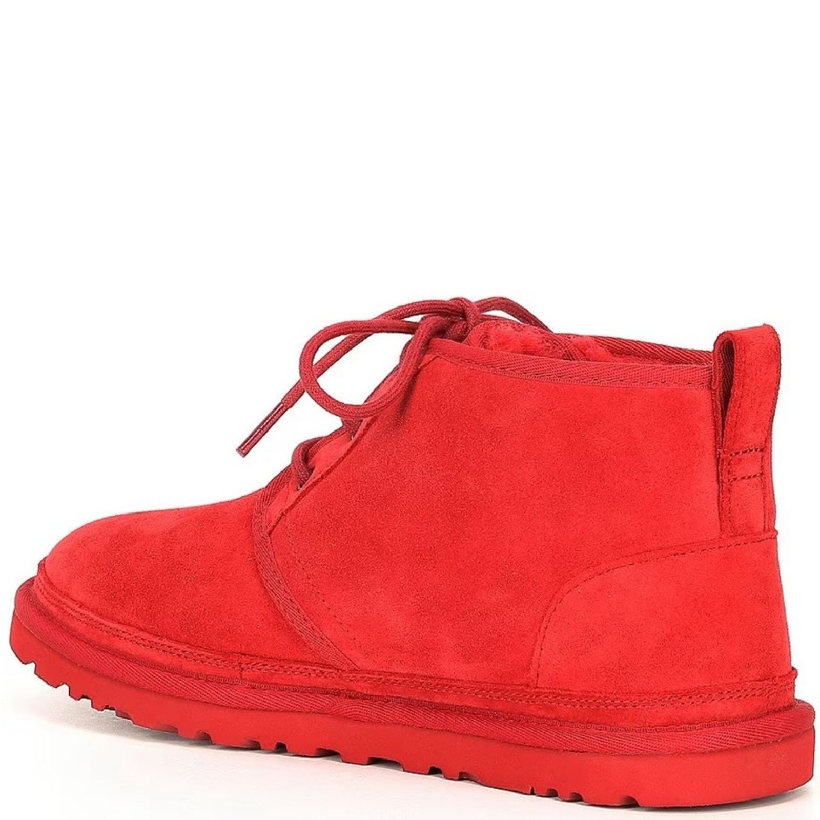 Ugg NEW UGG Suede Fur Neumal Boot Lace Ankle Booties Samba Red Size US 10 / IT 40 - 10 Thumbnail