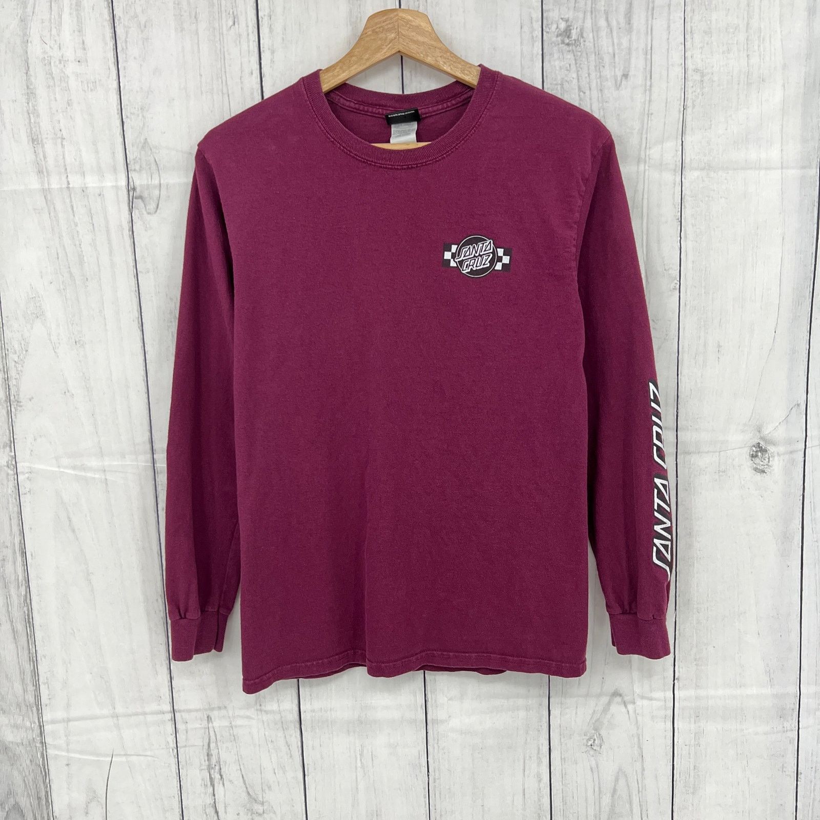 Santa Cruz Skateboards Santa Cruz Skateboard Tee Shirt T-Shirt Burgundy Red SMALL Size US S / EU 44-46 / 1 - 2 Thumbnail