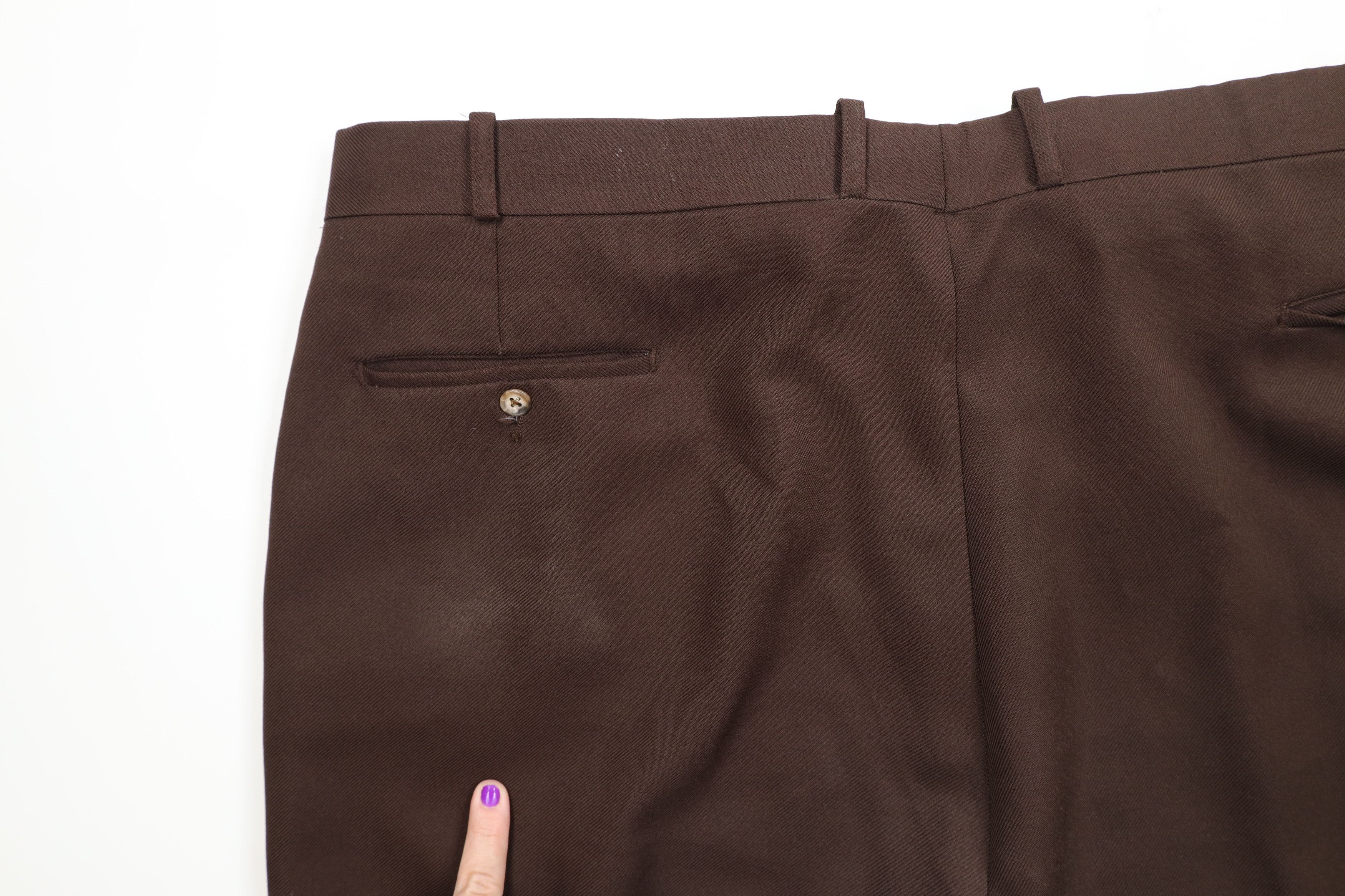 Vintage Vintage 70s Streetwear Flared Wide Leg Chino Pants Brown USA Size US 36 / EU 52 - 14 Thumbnail