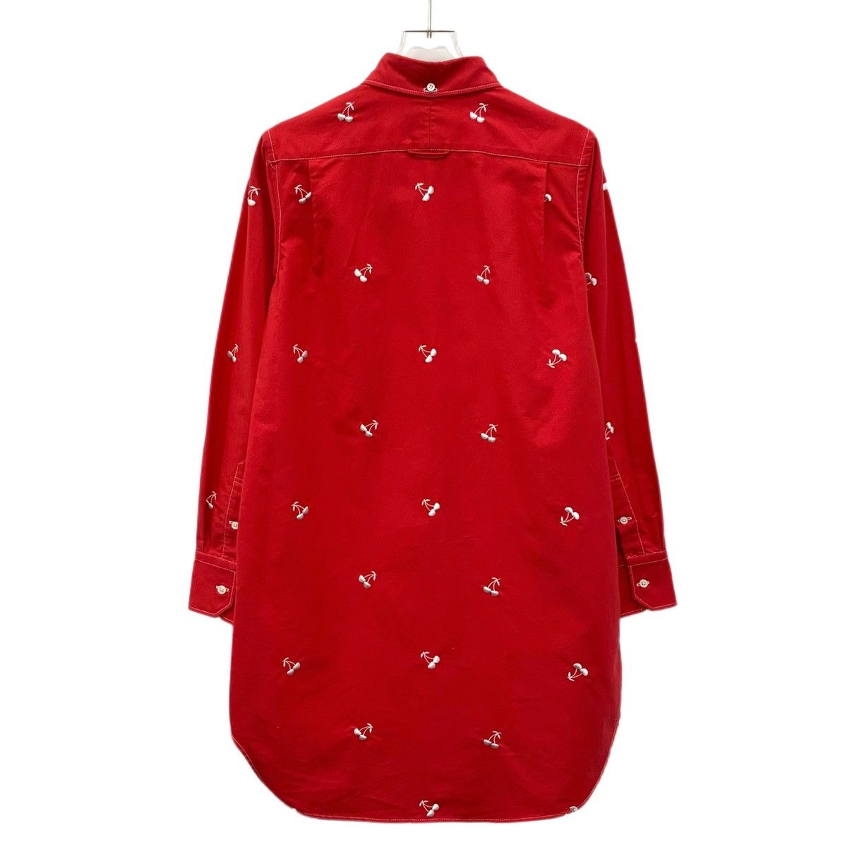 Thom Browne Thom Browne Red Cherry Embroidered Long Sleeve Shirt K26WX Size S / US 4 / IT 40 - 2 Thumbnail