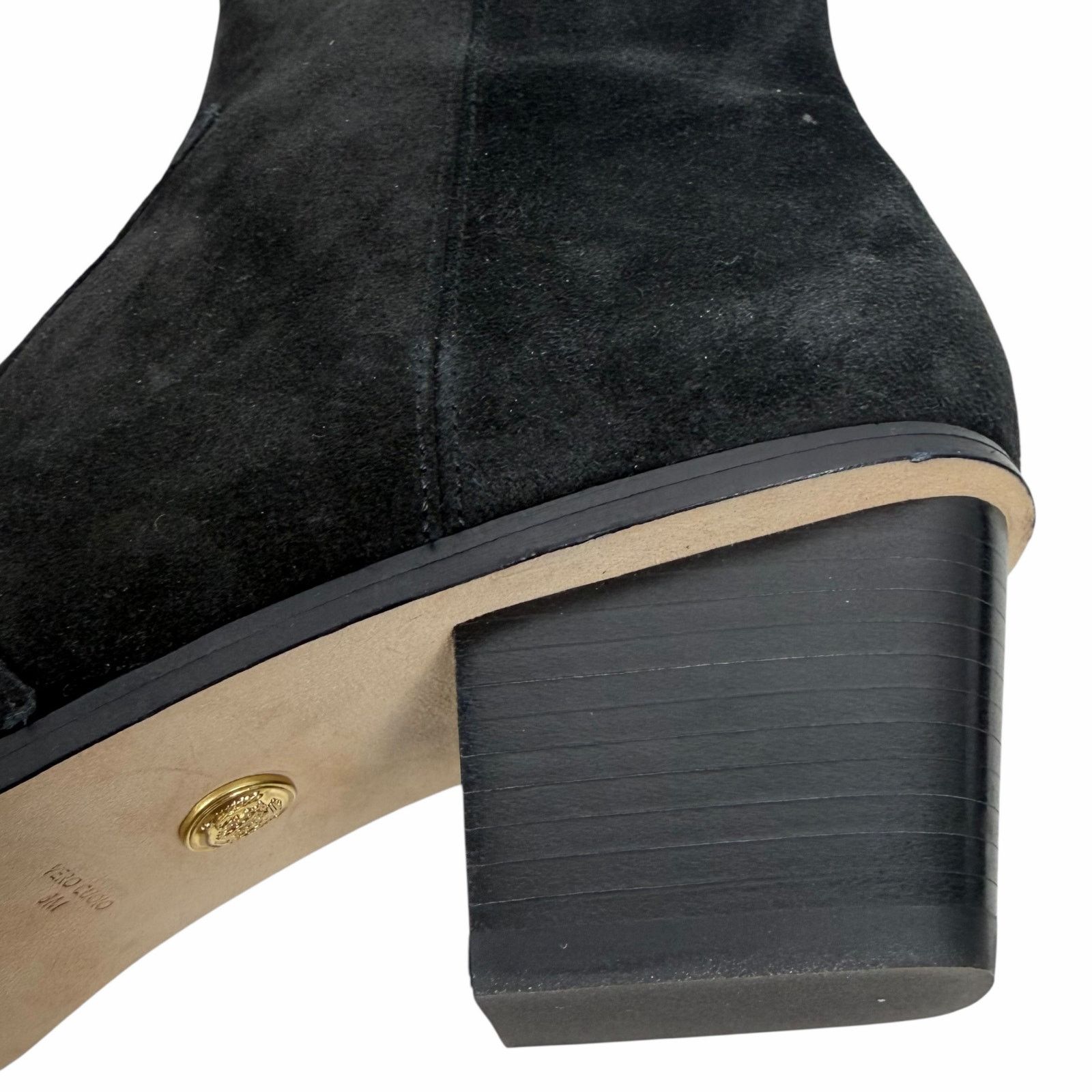 Veronica Beard Veronica Beard Ames Suede Block Heel Ankle Boots Black 8M Size US 8 / IT 38 - 10 Thumbnail
