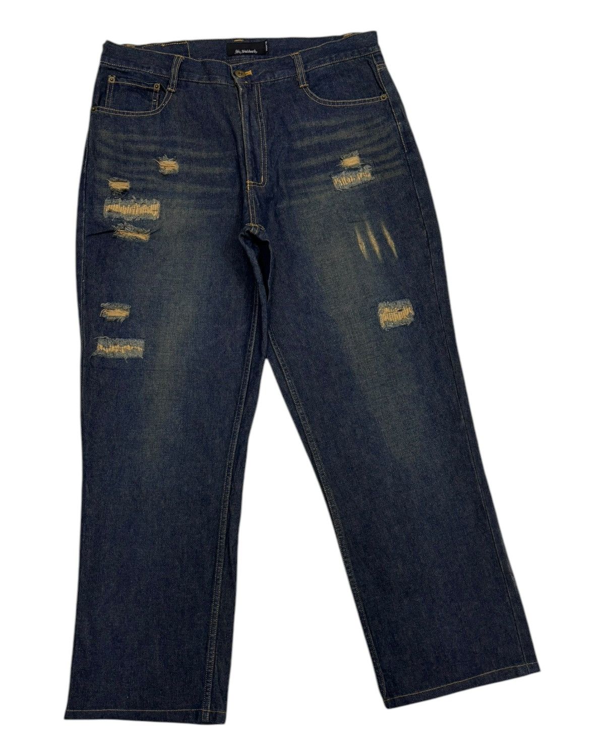If Six Was Nine × Japanese Brand × Le Grande Bleu (L.G.B.) Sly Skateboards Baggy Jeans Rusty Distressed Style Jean Size US 36 / EU 52 - 3 Thumbnail