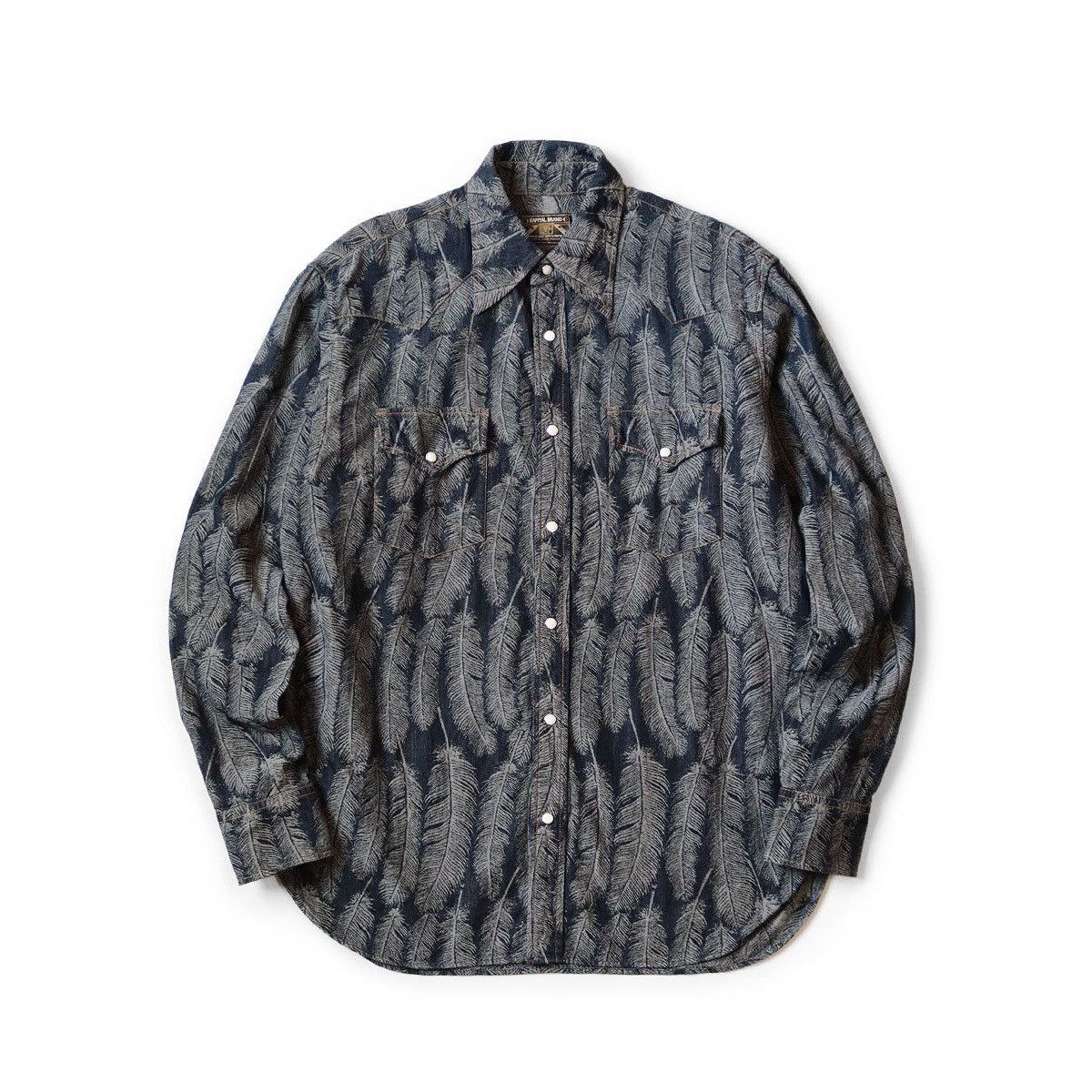 Kapital Kapital Magpie Denim Husky Western feather Shirt size2 Size US M / EU 48-50 / 2 - 1 Thumbnail