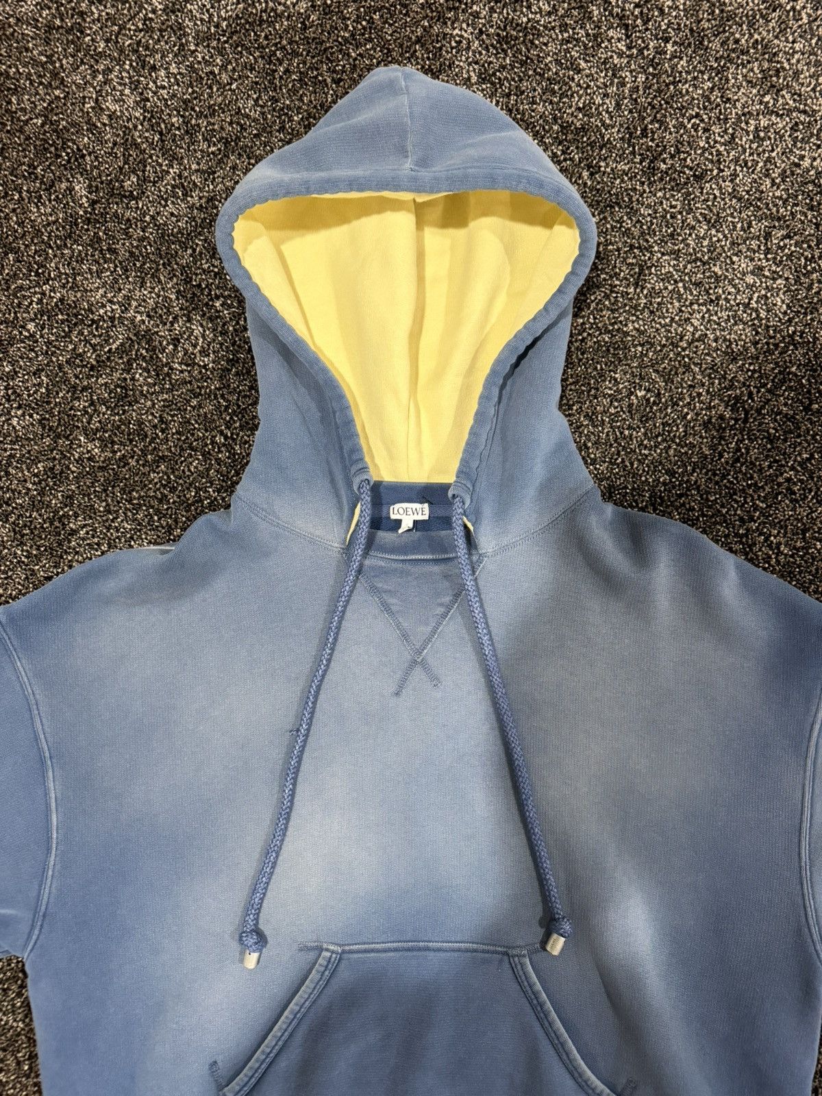 Loewe Loewe x JW Anderson Vintage Faded Blue Dyed Crewneck Hoodie Size US L / EU 52-54 / 3 - 8 Thumbnail