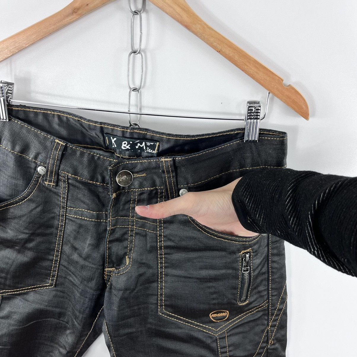 Japanese Brand Kosmo & Lupo Jeans Denim Pants Japanese Style Black Size 31 Size US 31 - 4 Thumbnail