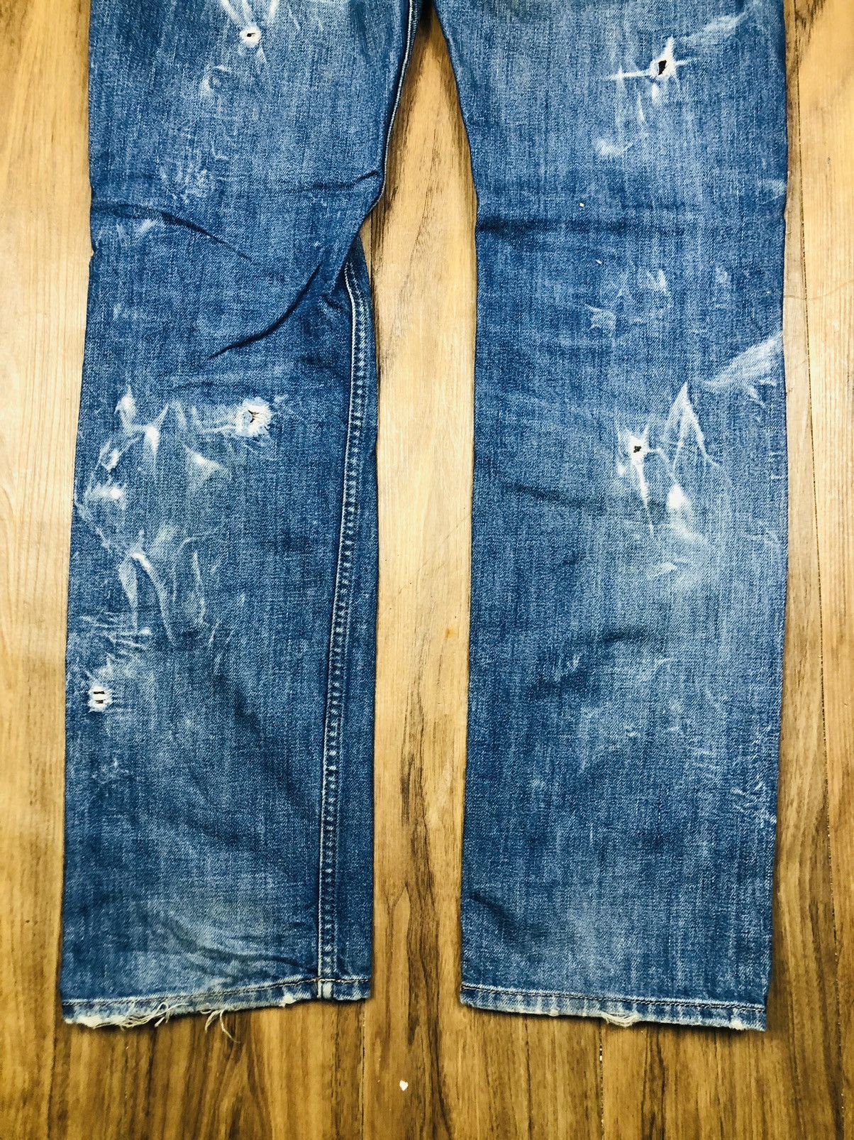Diesel Diesel Industry Distress Jeans (36) Size US 33 - 20 Thumbnail
