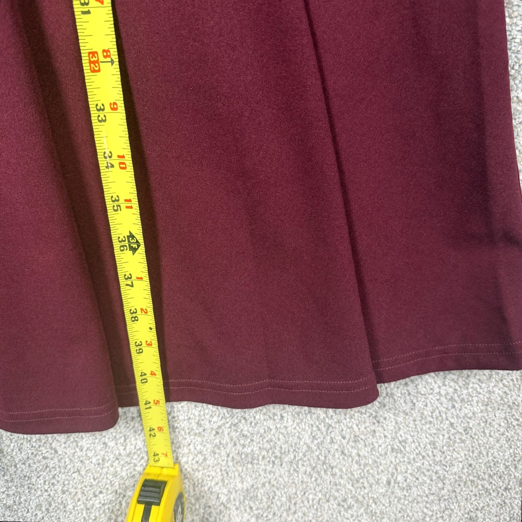 Vintage Bbonlinedress Dress XL Maroon Lace Halter Sleeveless Fit & Flare Knee Length Women Party/Cocktail Vintage No (omit N/A) Size XL / US 12-14 / IT 48-50 - 3 Thumbnail