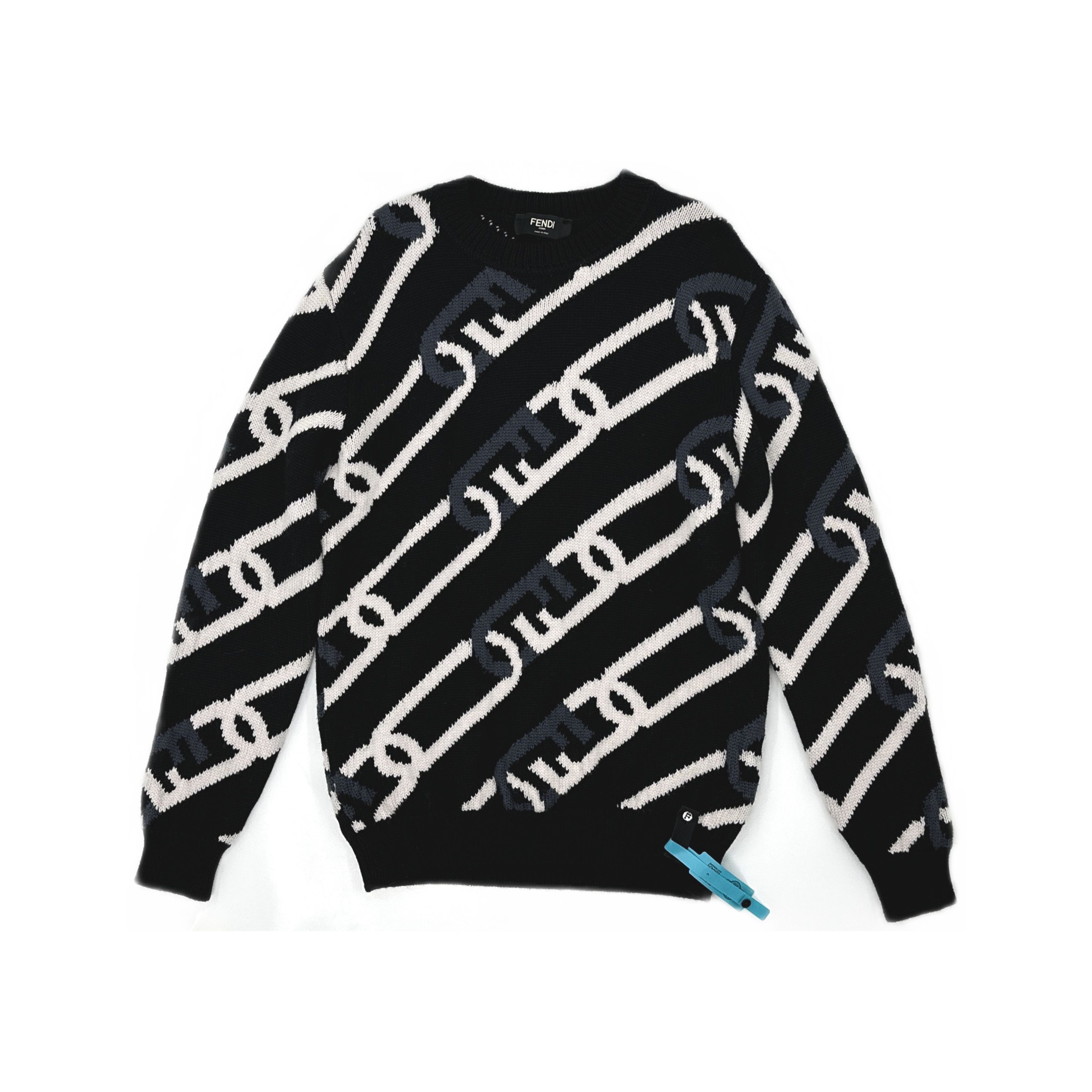 Fendi Fendi O'Lock Pattern Wool Sweater Size S Size US S / EU 44-46 / 1 - 1 Thumbnail