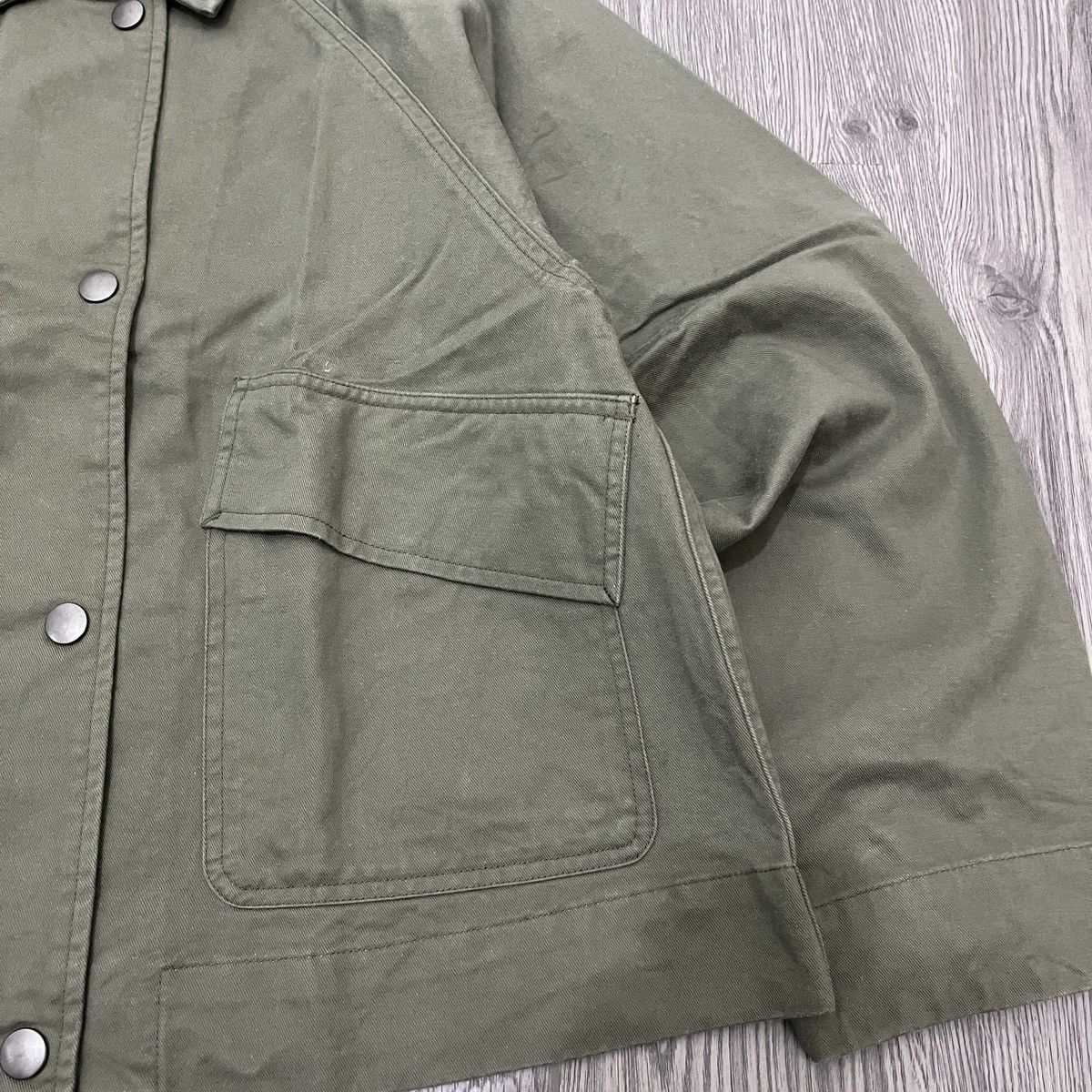 Margaret Howell MHL Big Pocket Jacket Kanvas Olive Green ifsixwasnine Size US L / EU 52-54 / 3 - 4 Thumbnail