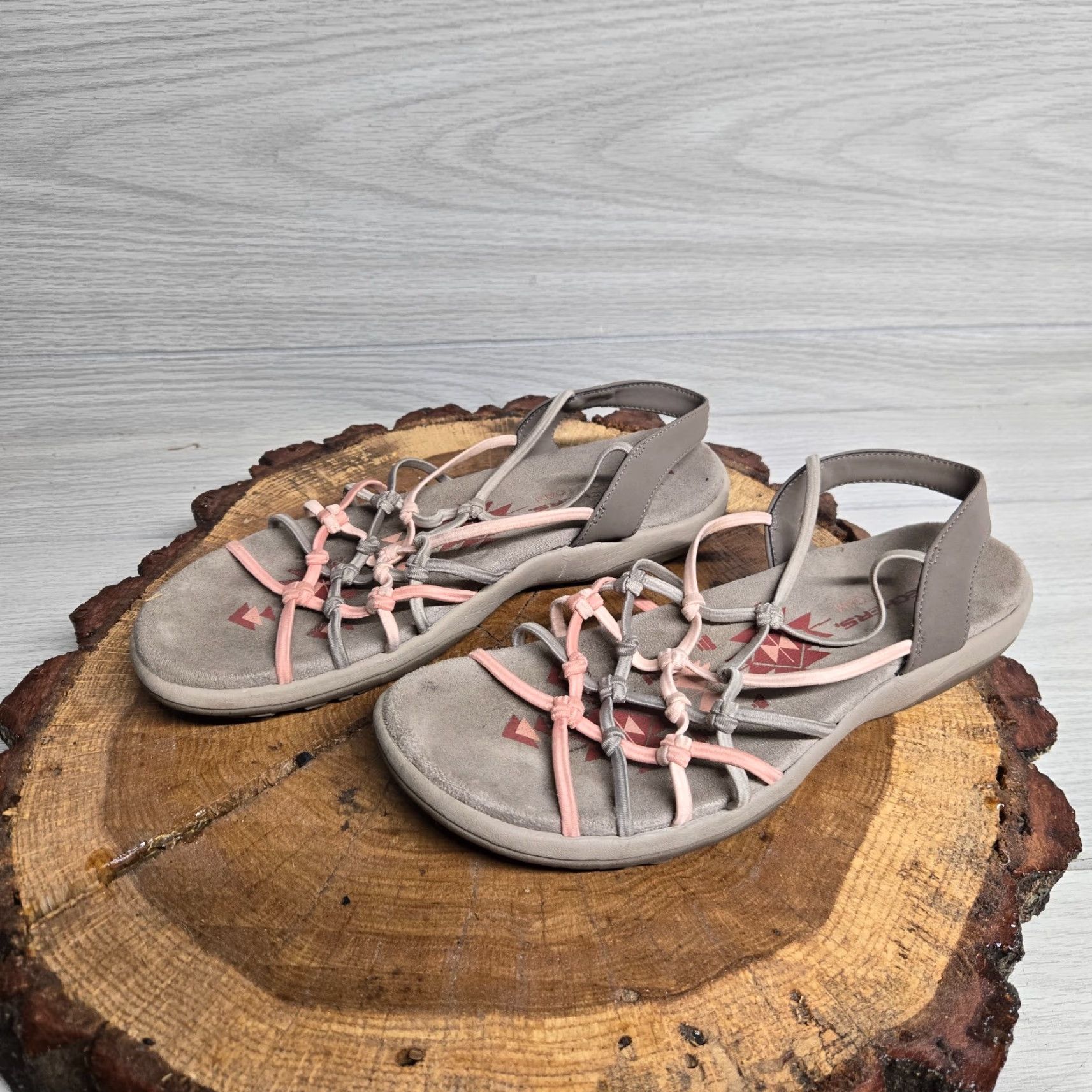 SKECHERS VINTAGE Skechers Women Sandals Adult Size 8.5 Brown Leather Strappy Shoes Size US 9 / IT 39 - 2 Thumbnail