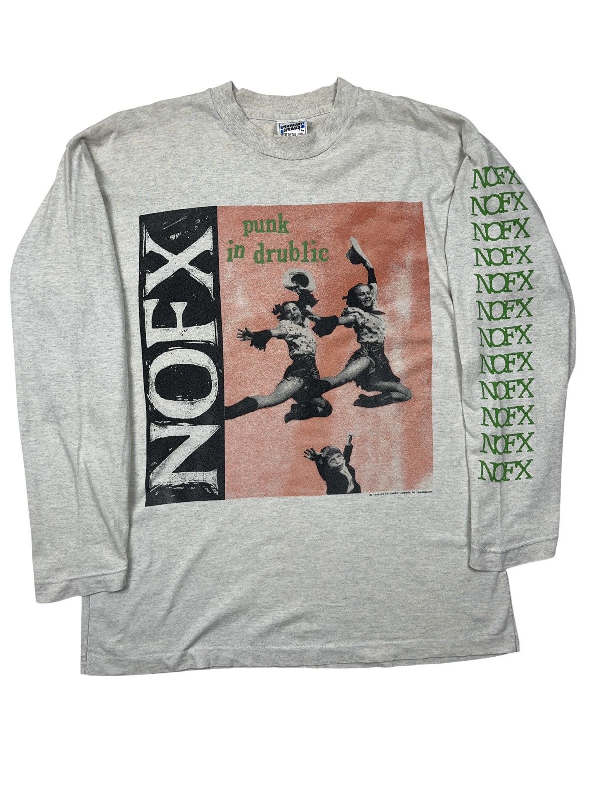 Band Tees Vintage 1995 NOFX Punk In Drublic Long Sleeve Shirt Madball Size US L / EU 52-54 / 3 - 1 Thumbnail