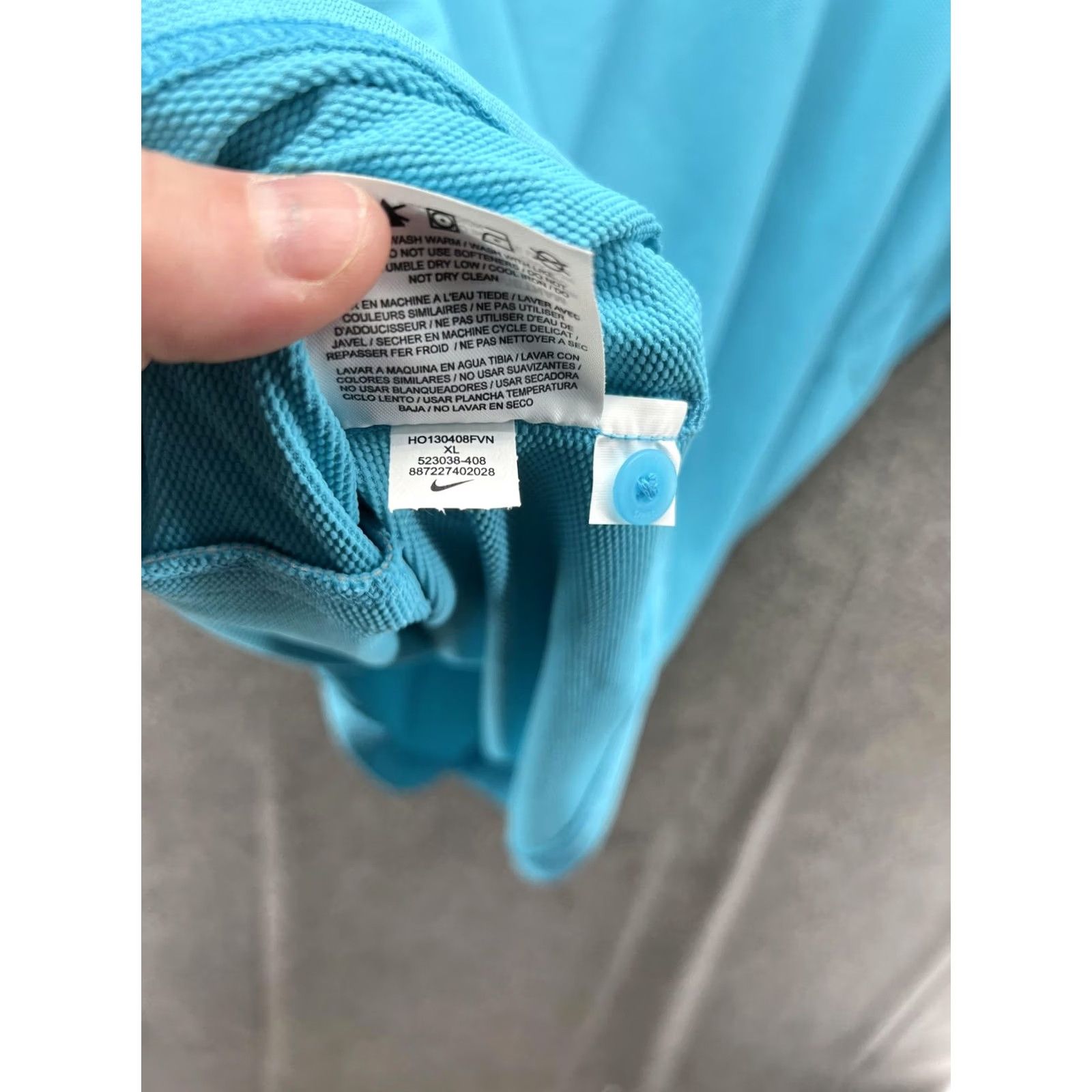 Nike Nike Dri-FIT Tennis Polo Shirt Mens XL Blue Moisture Wicking Performance Polo Shirt Size US XL / EU 56 / 4 - 3 Thumbnail